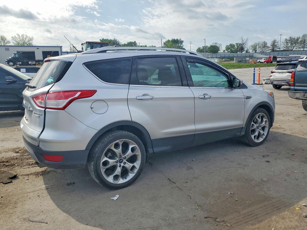 2015 Ford Escape Titanium Silver vin: 1FMCU9J94FUC90436
