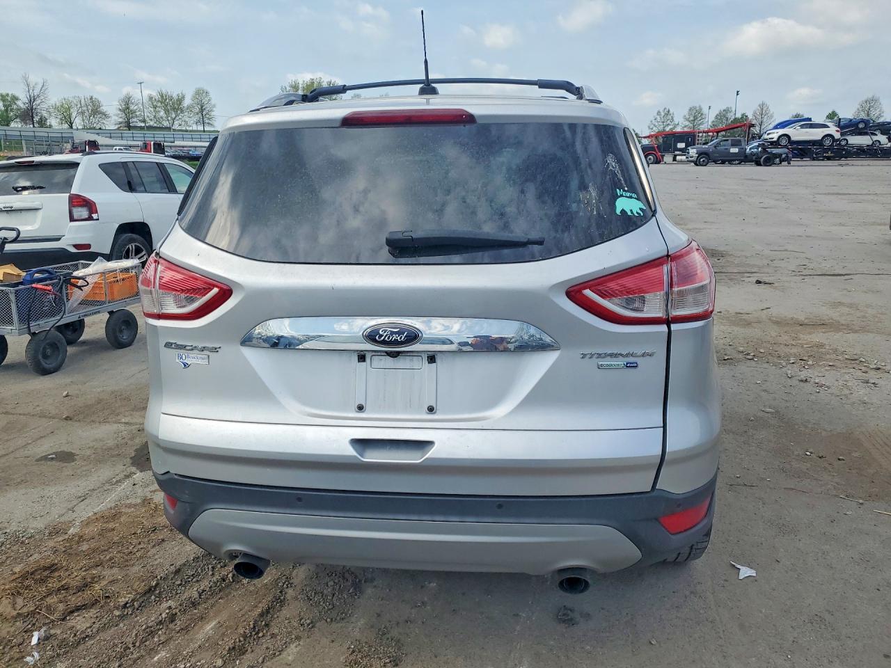 2015 Ford Escape Titanium Silver vin: 1FMCU9J94FUC90436