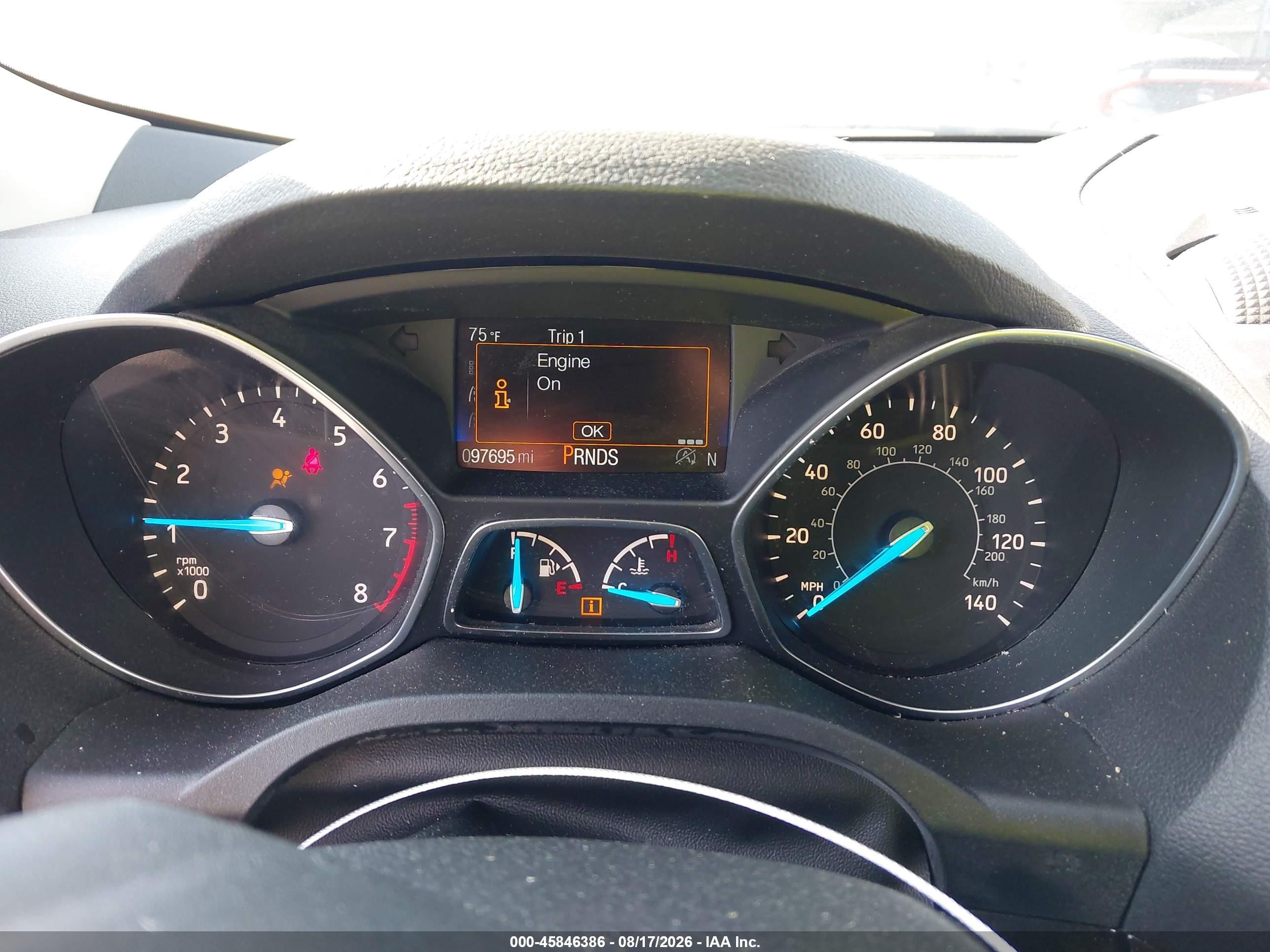 2017 Ford Escape Titanium White vin: 1FMCU9J94HUD41131