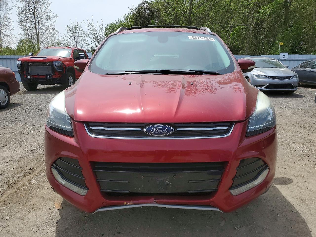 2013 Ford Escape Titanium Красный vin: 1FMCU9J95DUA56271