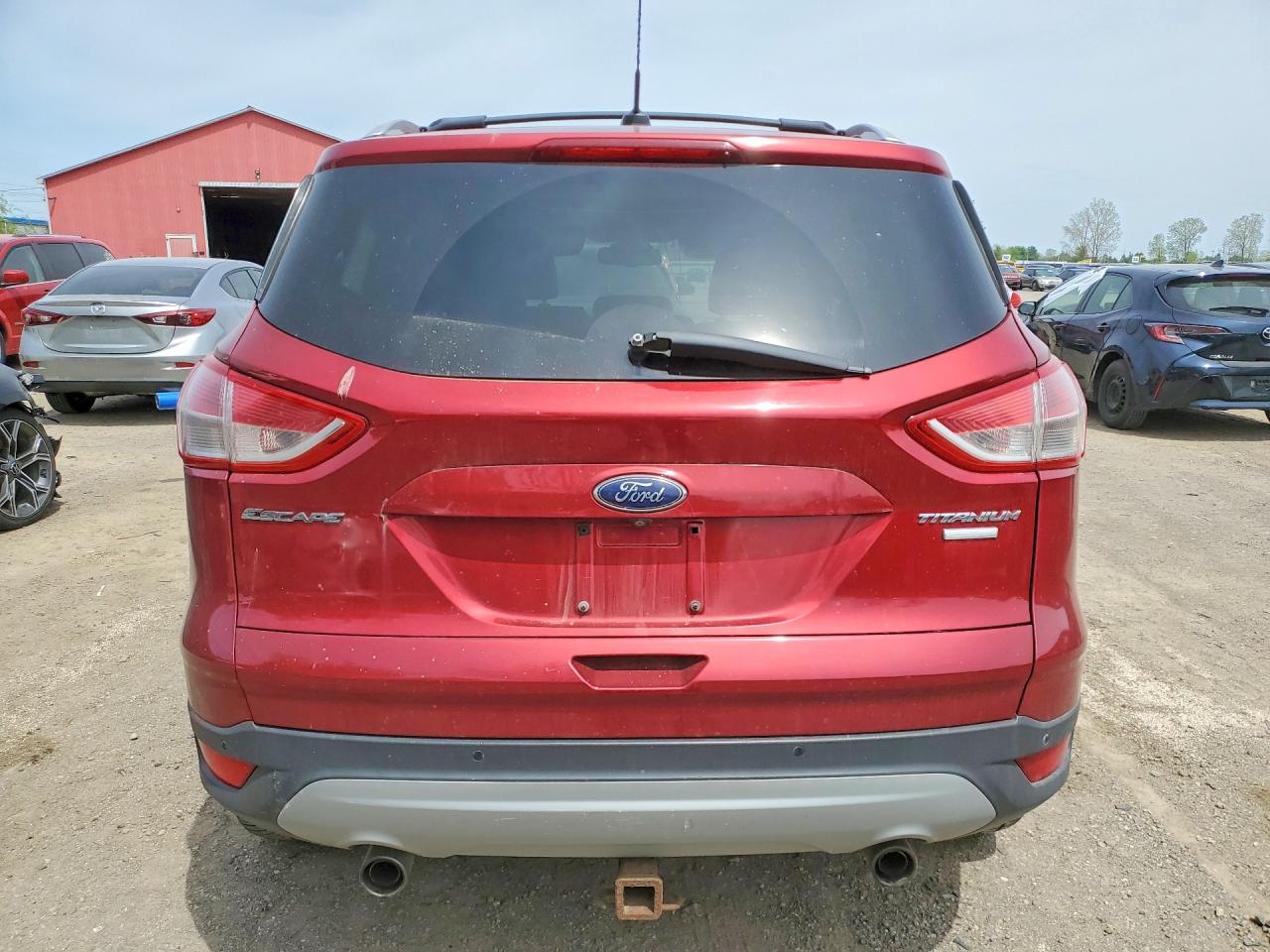 2013 Ford Escape Titanium Красный vin: 1FMCU9J95DUA56271