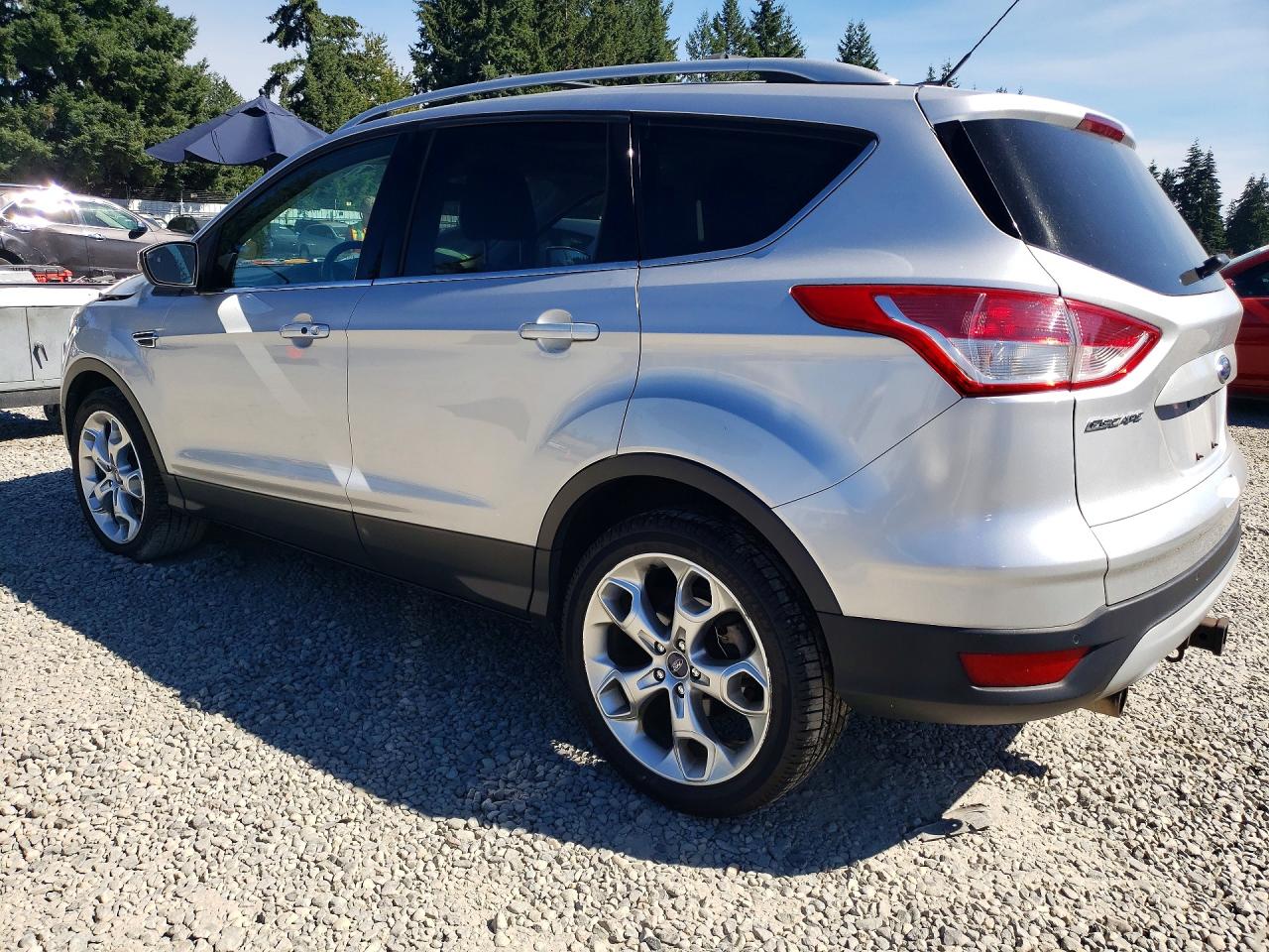 2013 Ford Escape Titanium Silver vin: 1FMCU9J95DUB84252