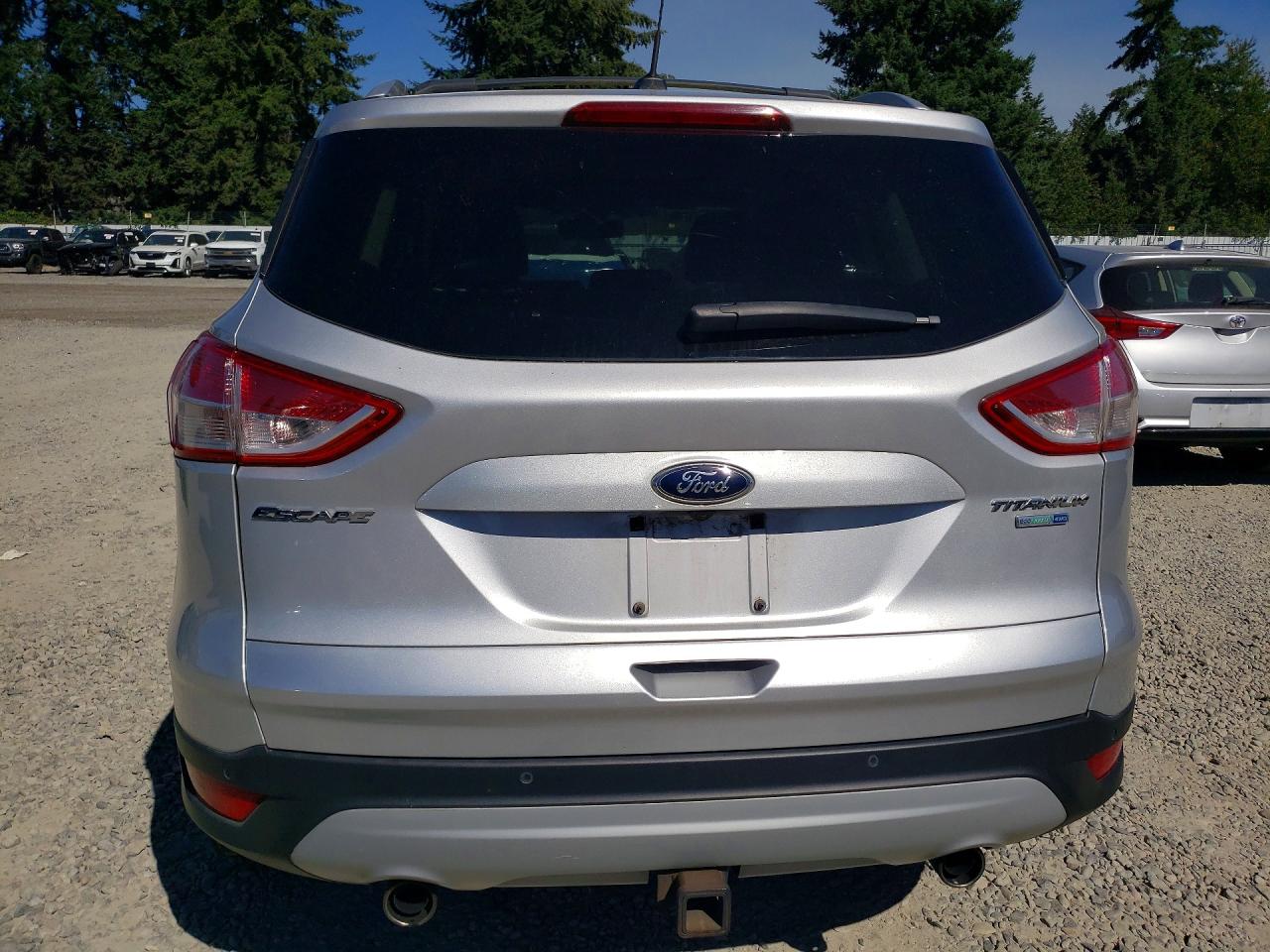 2013 Ford Escape Titanium Silver vin: 1FMCU9J95DUB84252