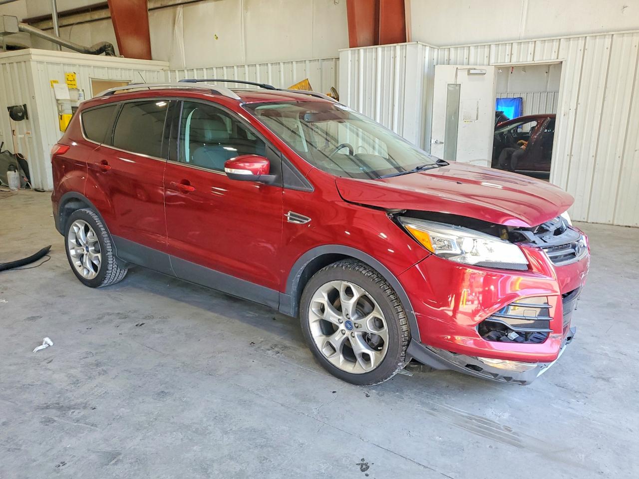 2013 Ford Escape Titanium Burgundy vin: 1FMCU9J95DUC18643