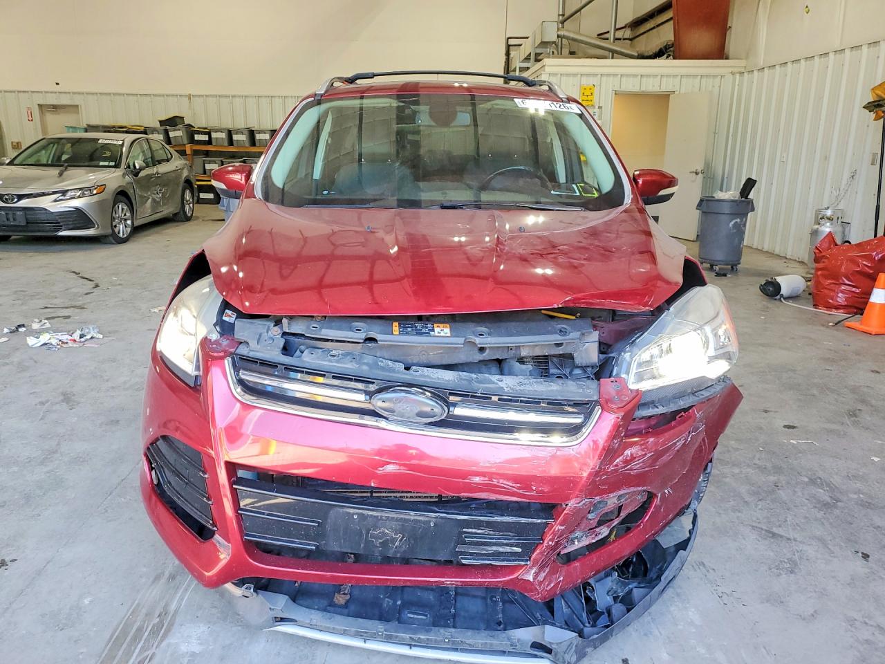 2013 Ford Escape Titanium Burgundy vin: 1FMCU9J95DUC18643