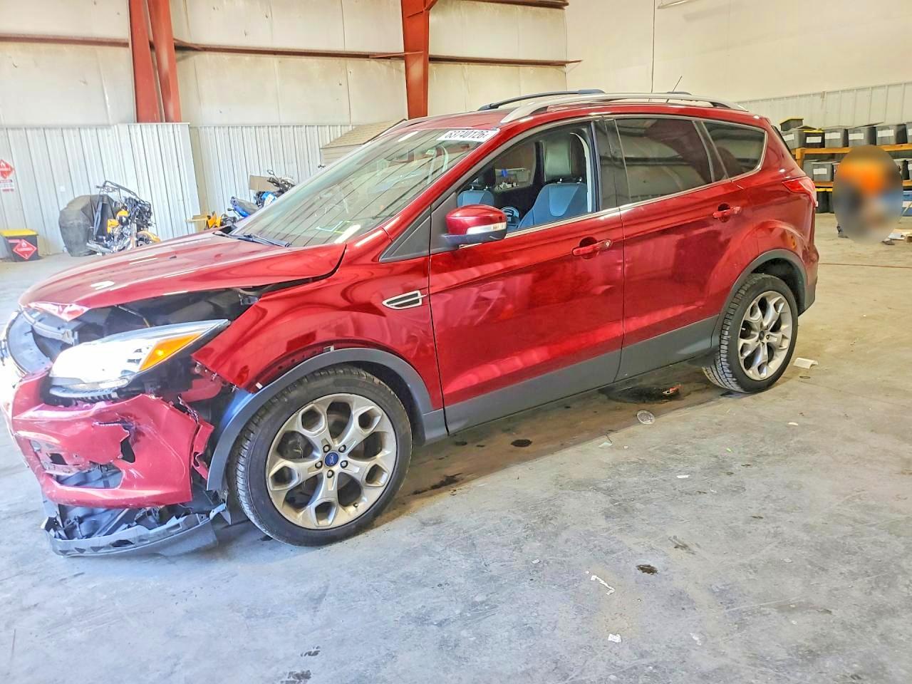 2013 Ford Escape Titanium Burgundy vin: 1FMCU9J95DUC18643