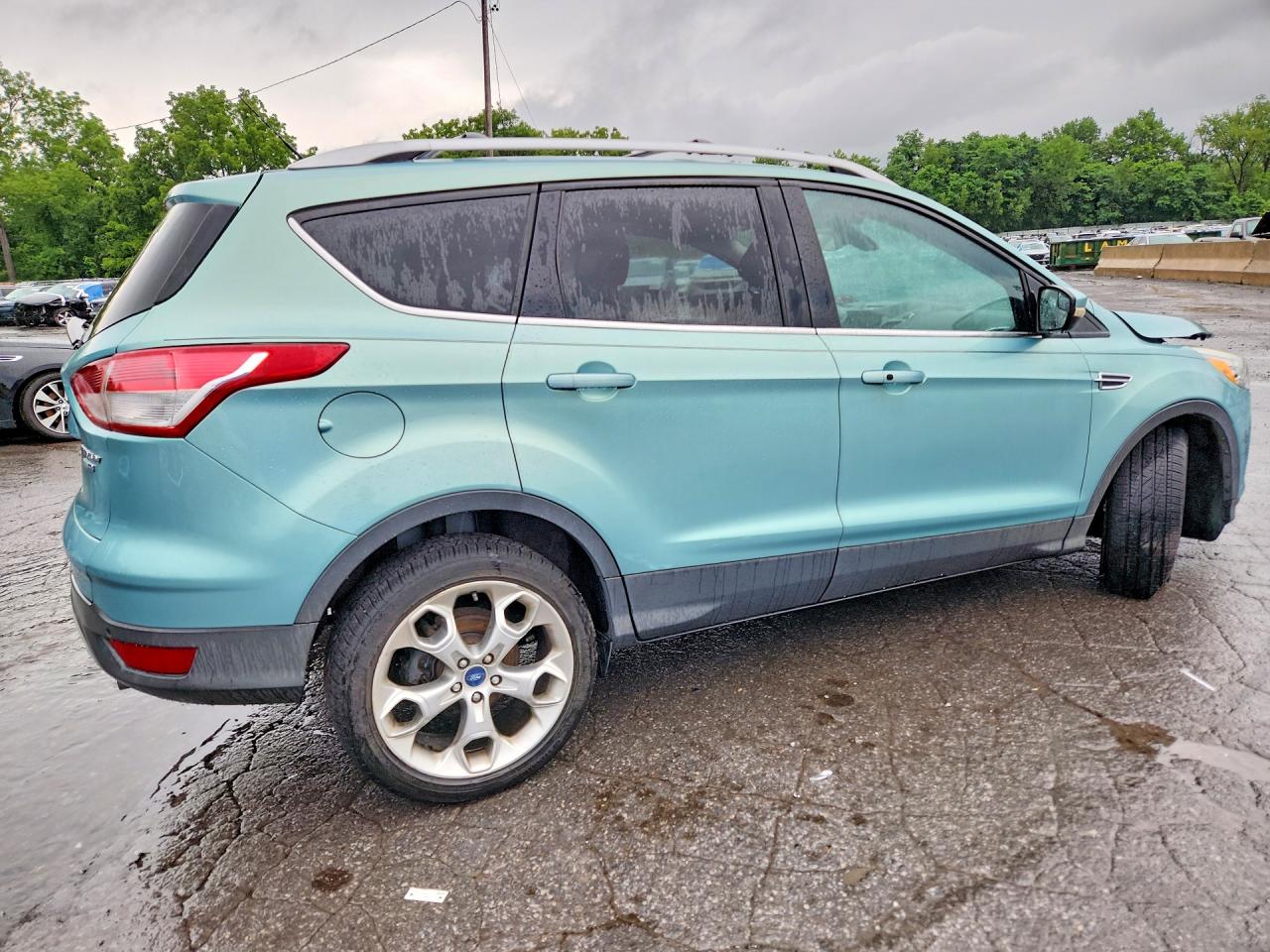2013 Ford Escape Titanium Turquoise vin: 1FMCU9J95DUC32266