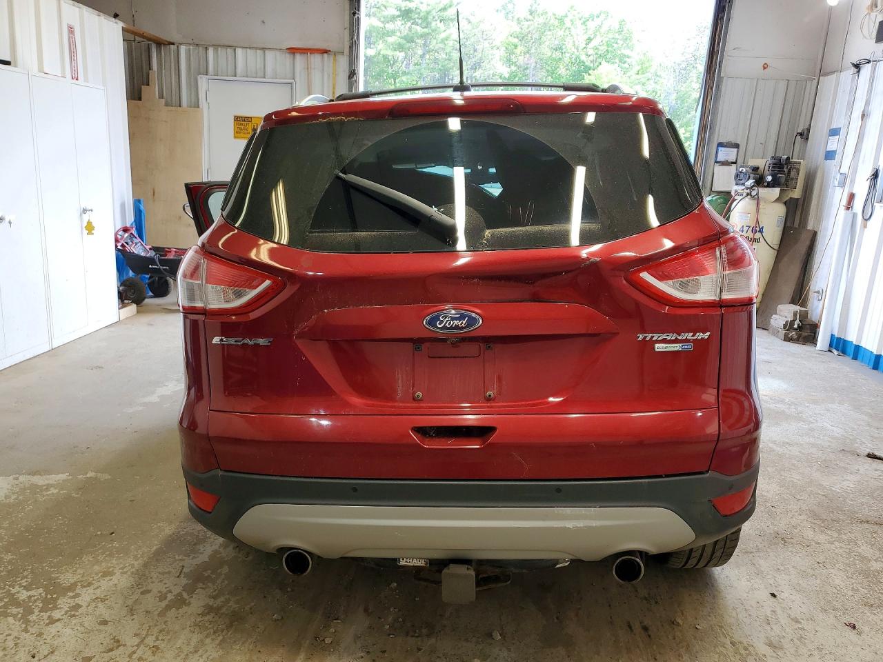 2013 Ford Escape Titanium Maroon vin: 1FMCU9J95DUC75358