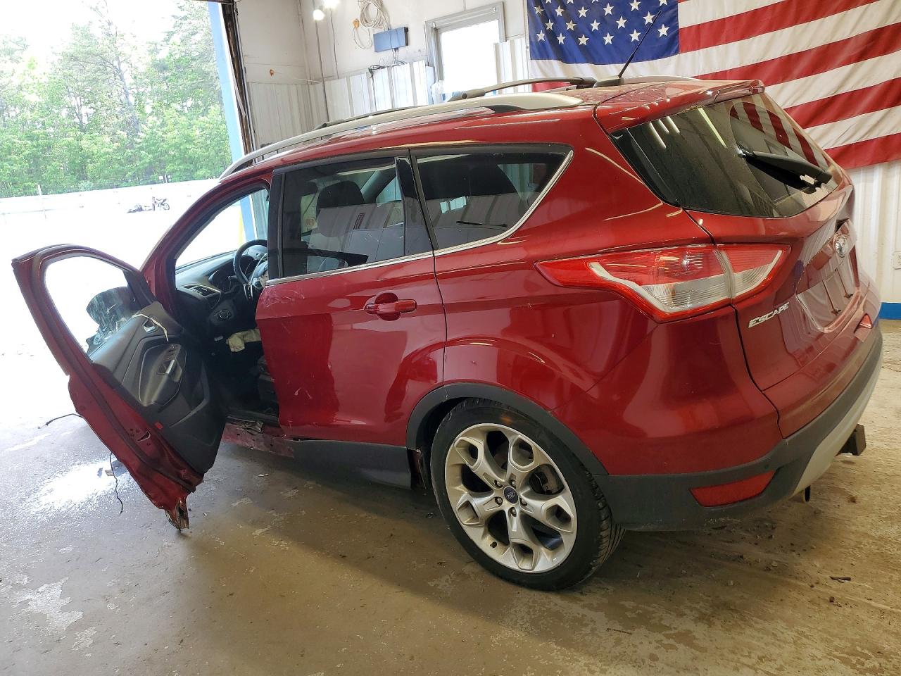 2013 Ford Escape Titanium Maroon vin: 1FMCU9J95DUC75358