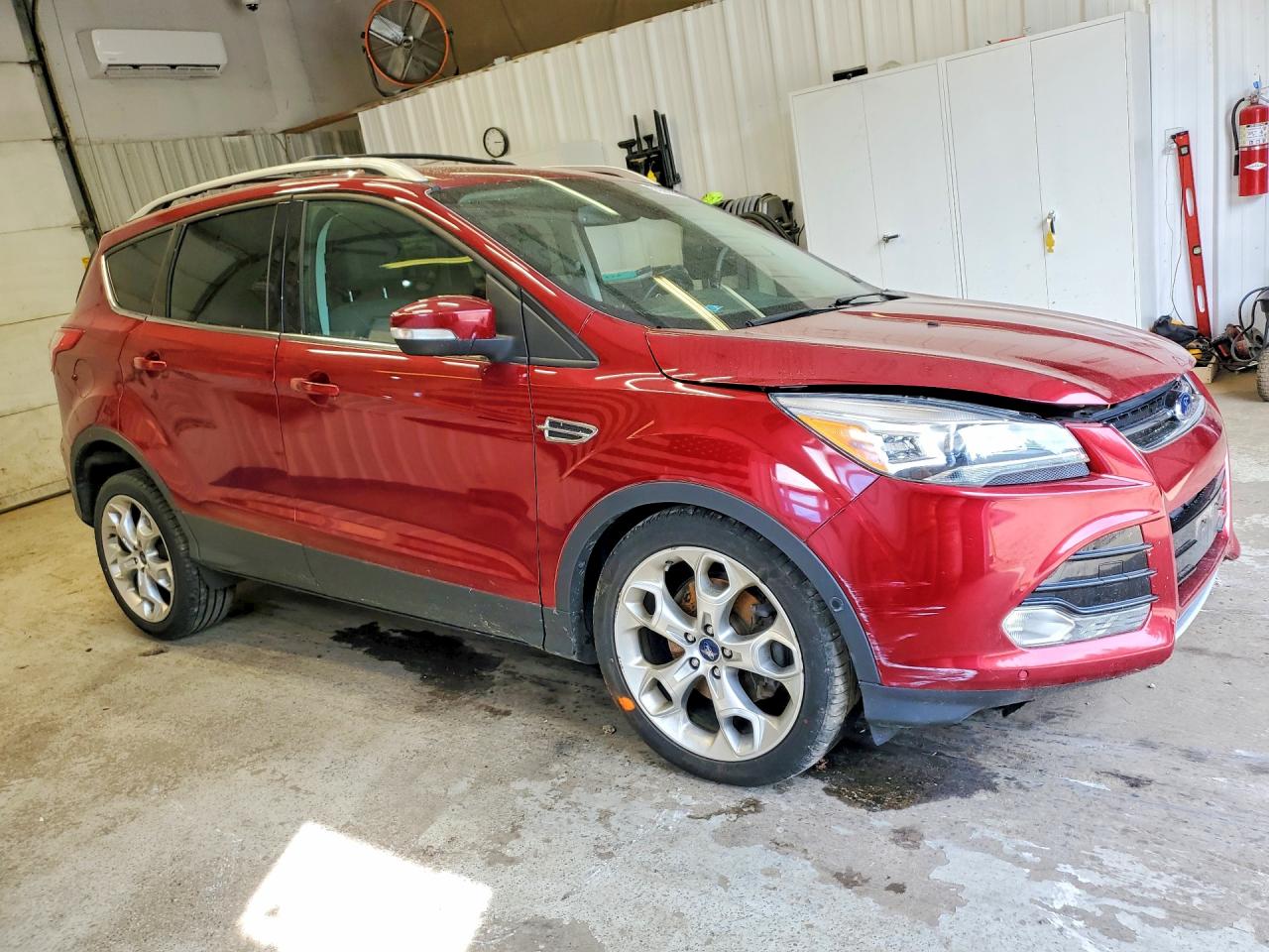 2013 Ford Escape Titanium Maroon vin: 1FMCU9J95DUC75358
