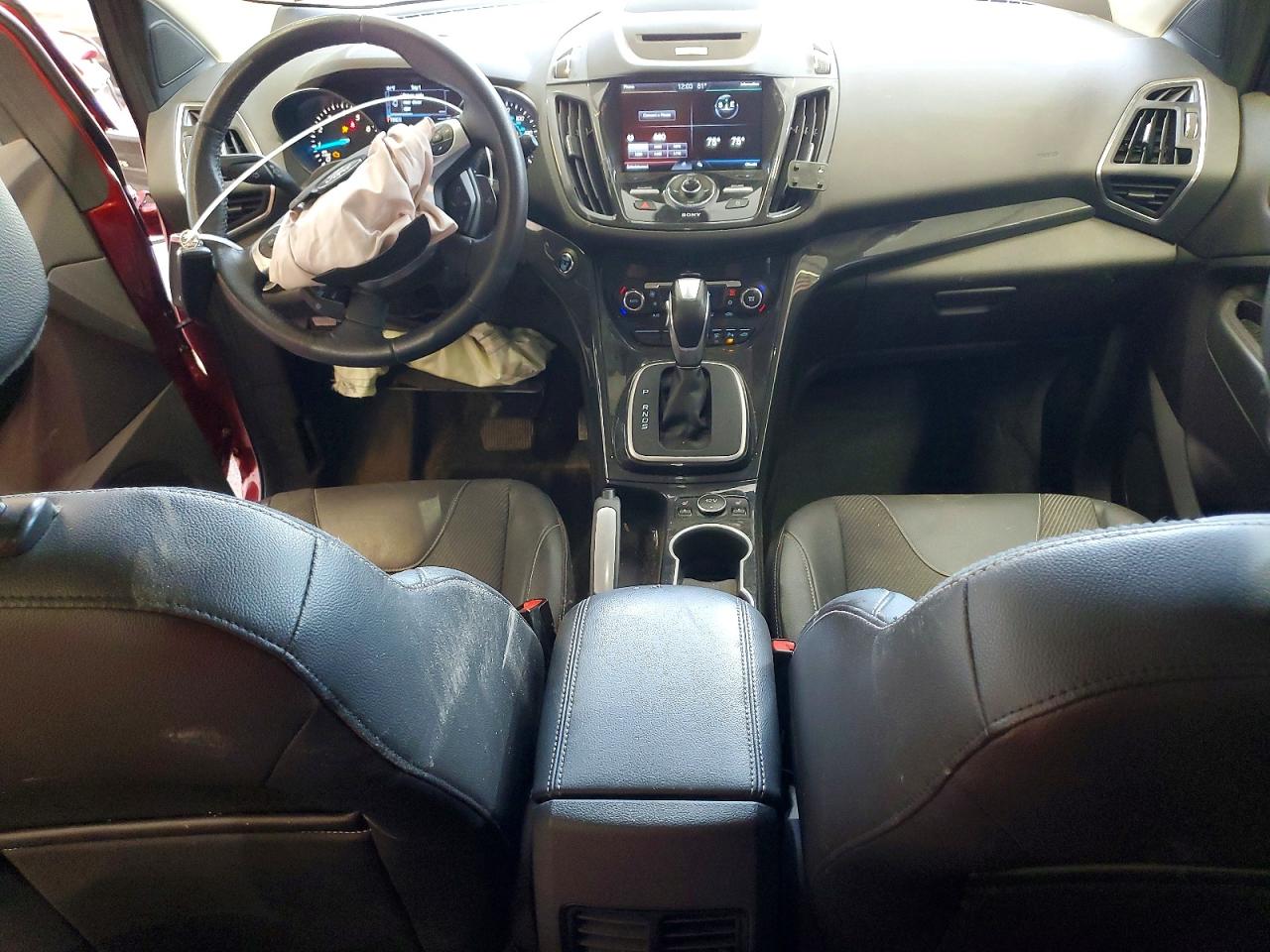 2013 Ford Escape Titanium Maroon vin: 1FMCU9J95DUC75358
