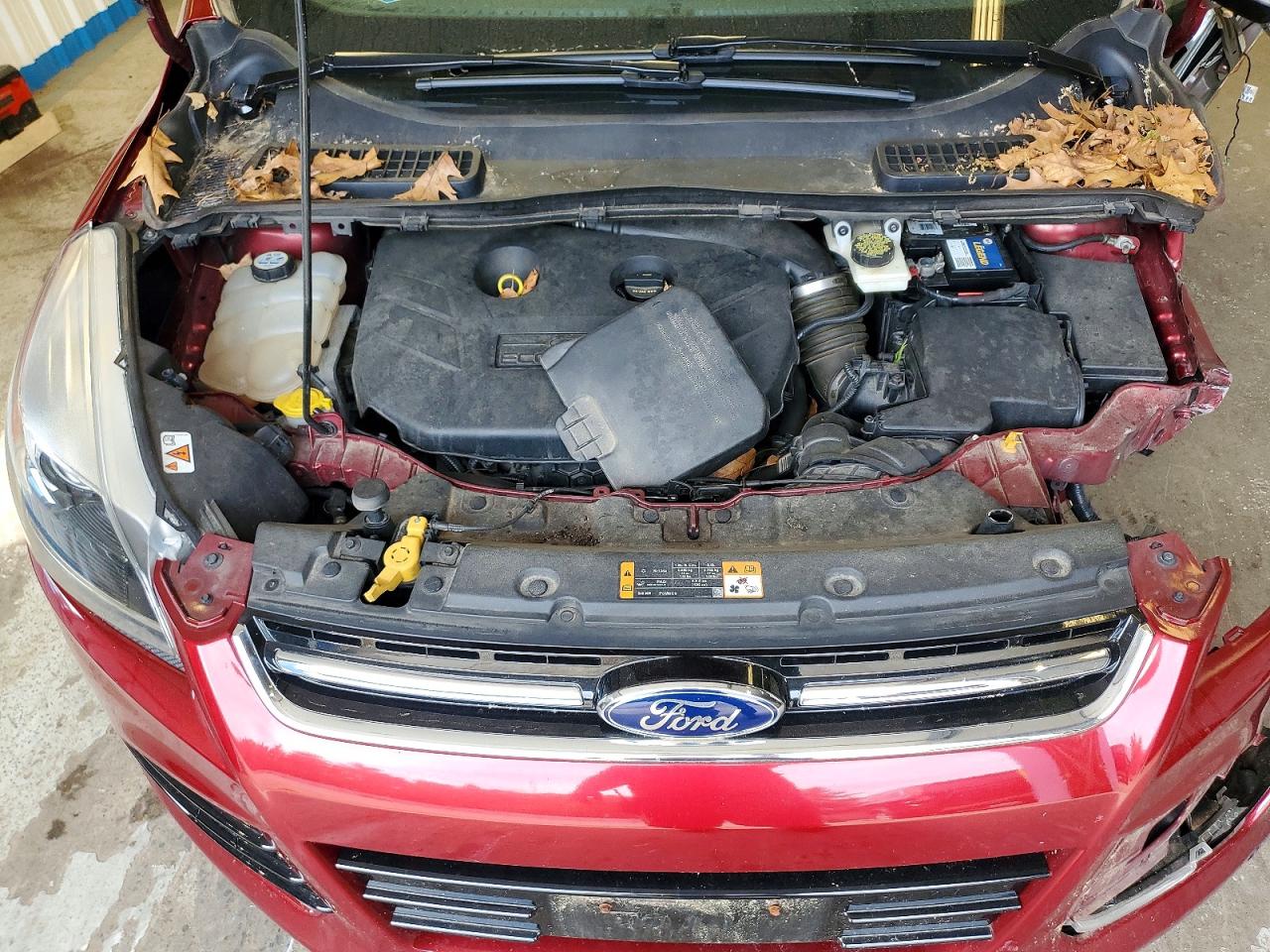 2013 Ford Escape Titanium Maroon vin: 1FMCU9J95DUC75358