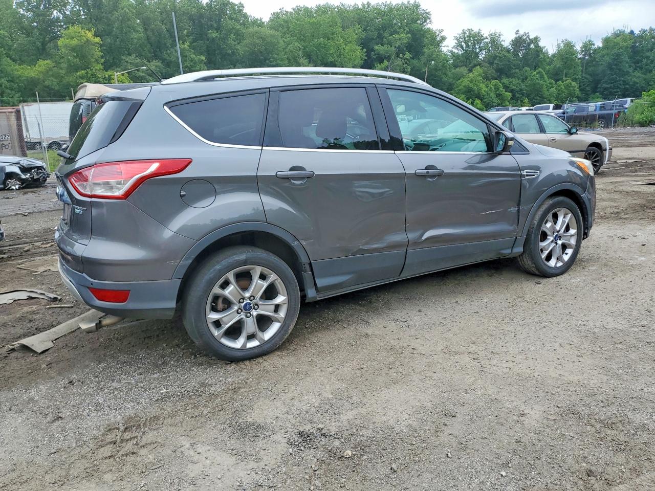 2014 Ford Escape Gray vin: 1FMCU9J95EUA67210