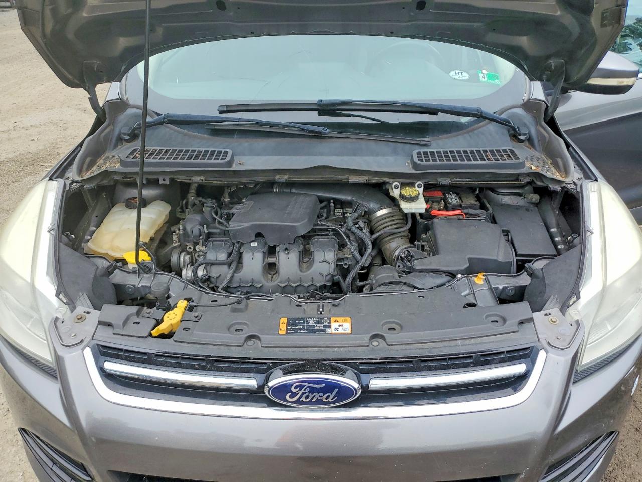 2014 Ford Escape Gray vin: 1FMCU9J95EUA67210