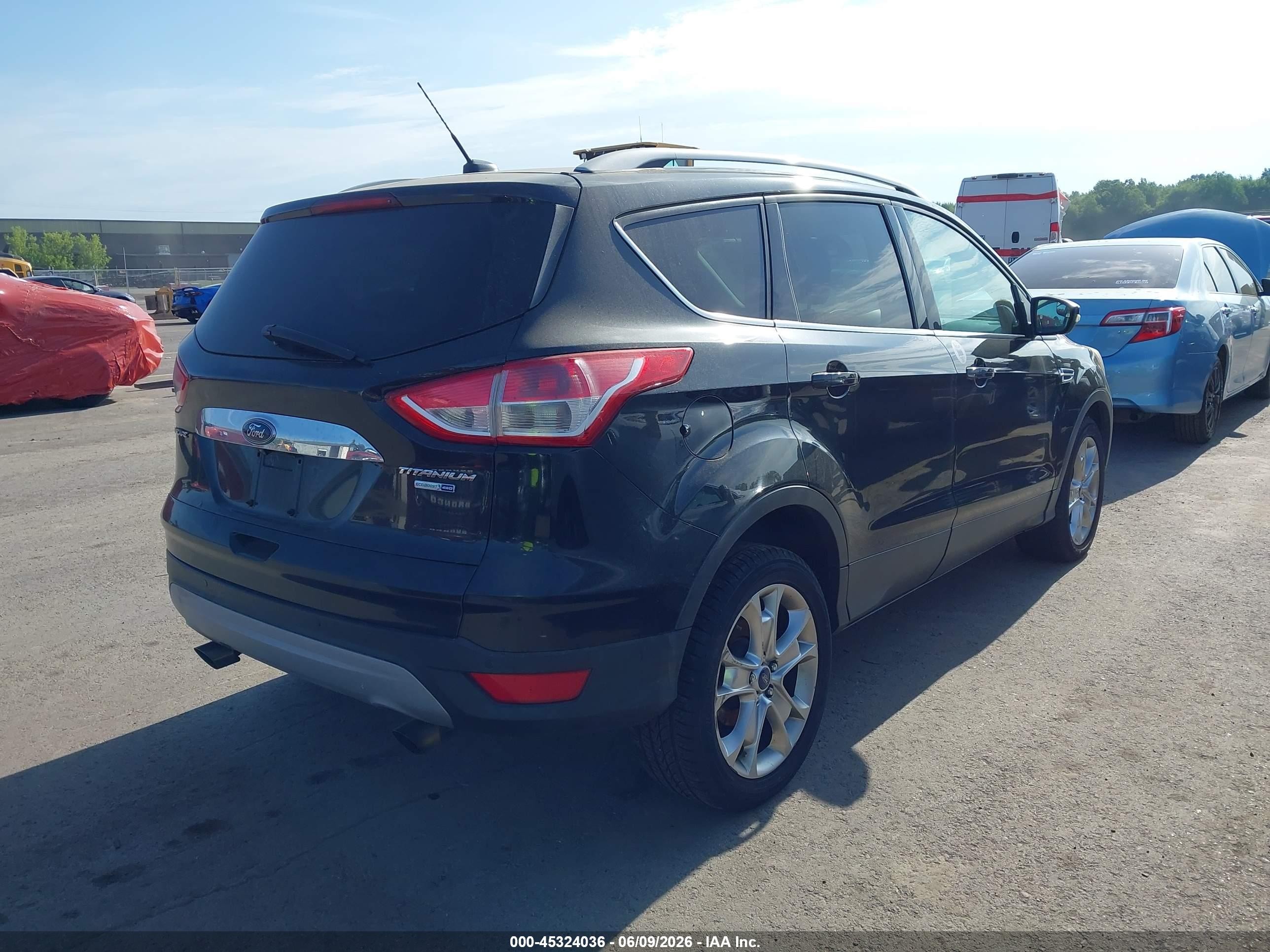 2014 Ford Escape Titanium Black vin: 1FMCU9J95EUA75341