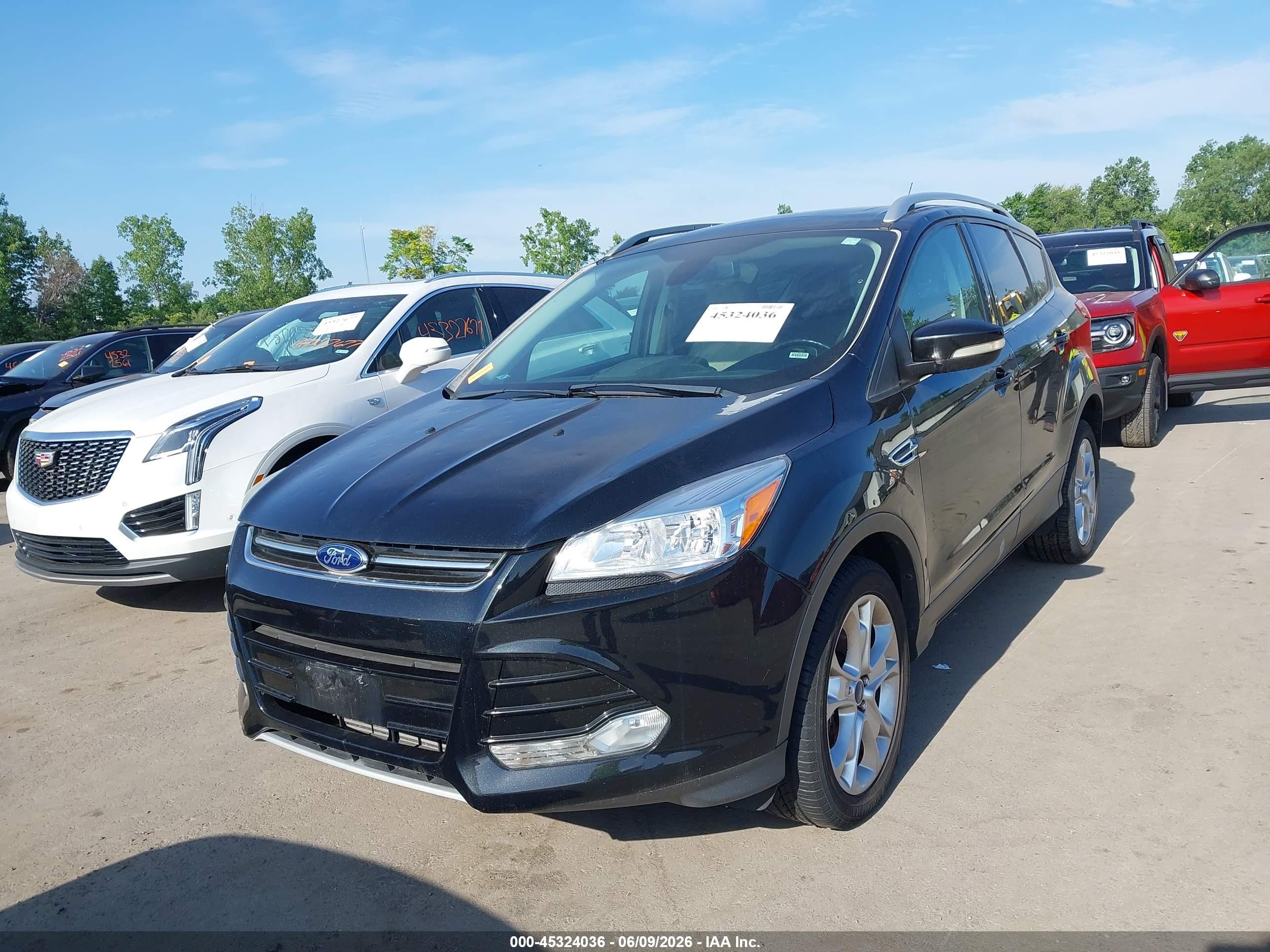 2014 Ford Escape Titanium Black vin: 1FMCU9J95EUA75341