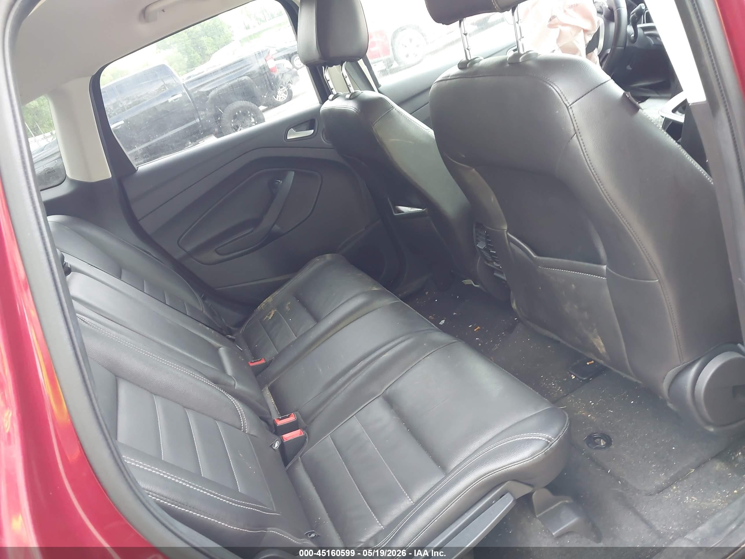 2014 Ford Escape Titanium Red vin: 1FMCU9J95EUA76408