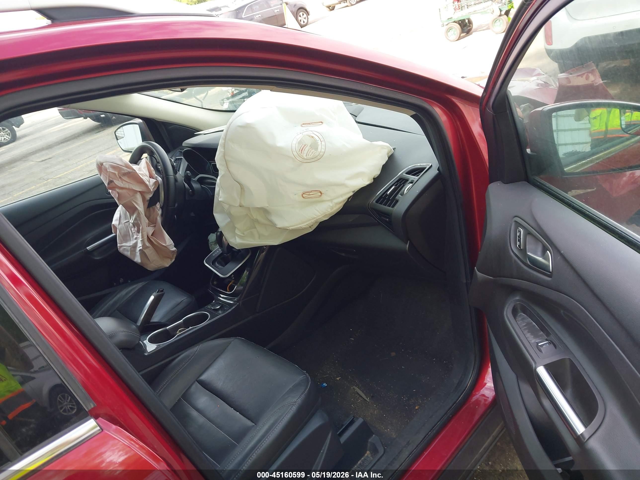 2014 Ford Escape Titanium Red vin: 1FMCU9J95EUA76408