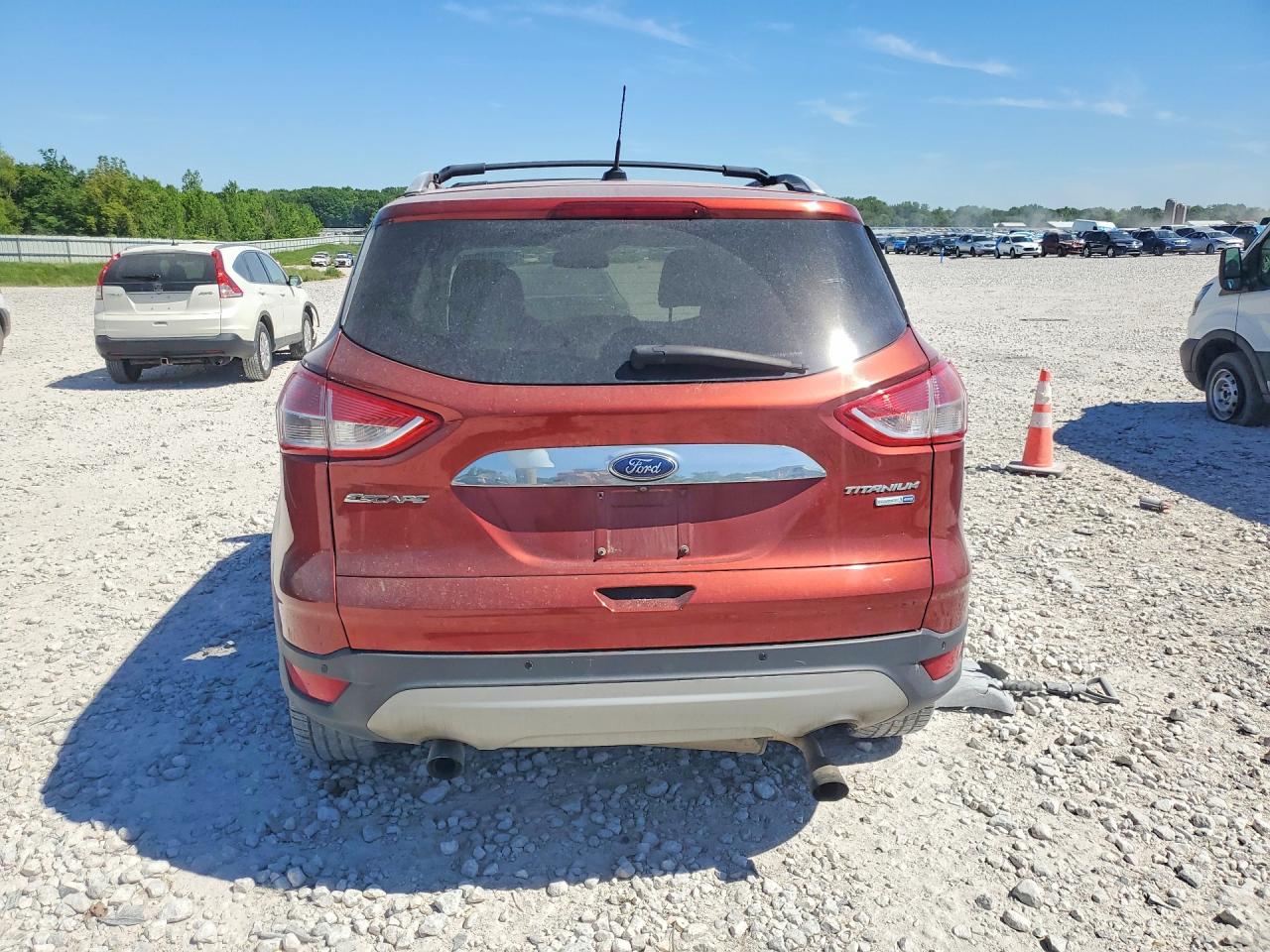 2014 Ford Escape Titanium Burgundy vin: 1FMCU9J95EUB28023