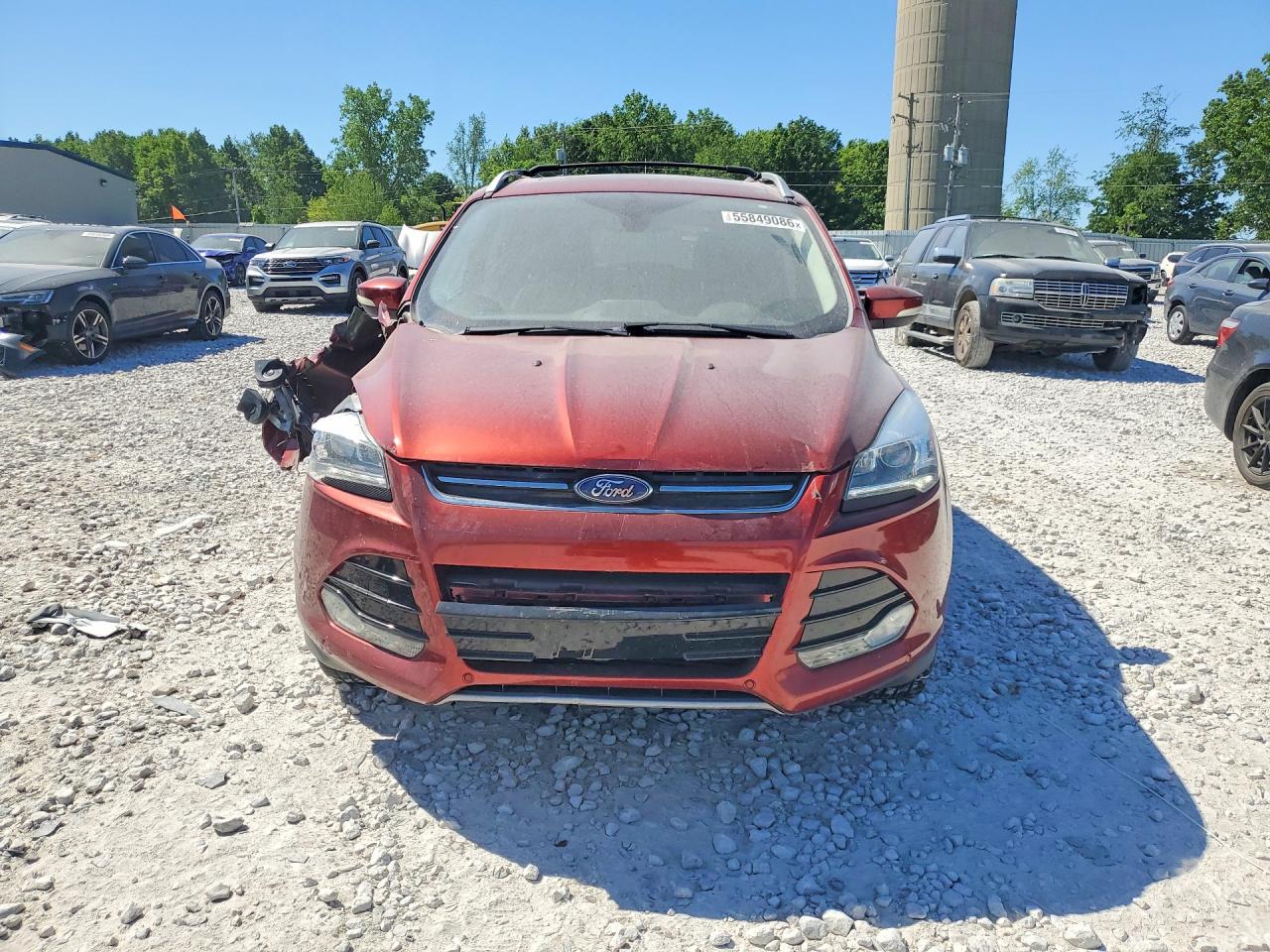 2014 Ford Escape Titanium Burgundy vin: 1FMCU9J95EUB28023