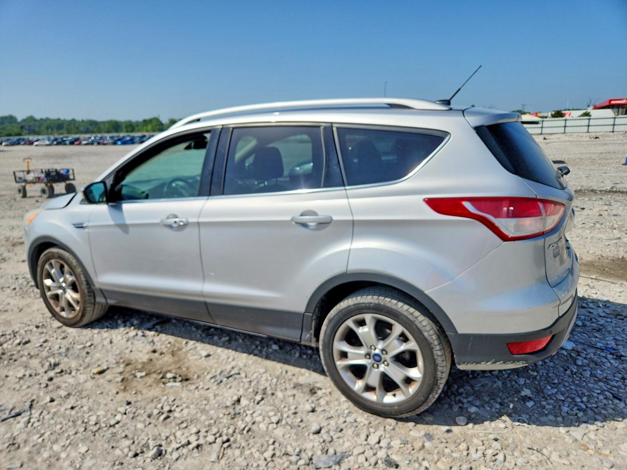 2014 Ford Escape Titanium Silver vin: 1FMCU9J95EUB98203