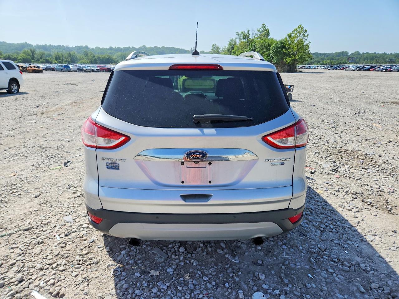 2014 Ford Escape Titanium Silver vin: 1FMCU9J95EUB98203