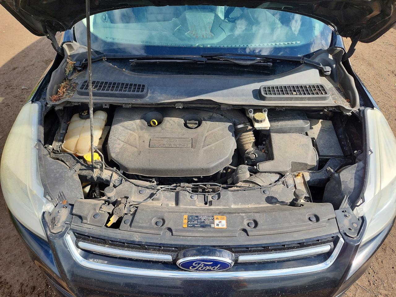 2014 Ford Escape Titanium Черный vin: 1FMCU9J95EUC20023