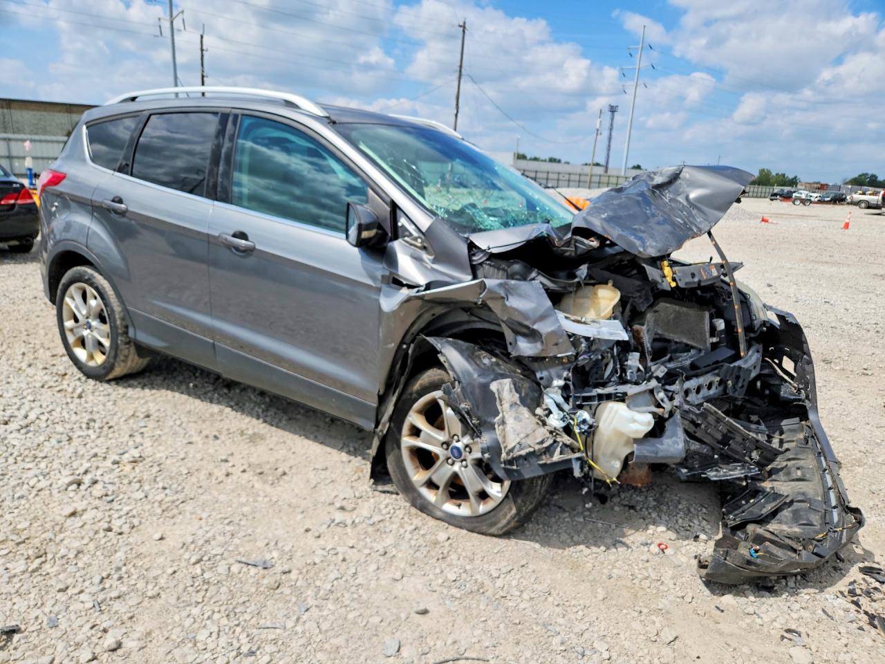 2014 Ford Escape Titanium Gray vin: 1FMCU9J95EUD53199