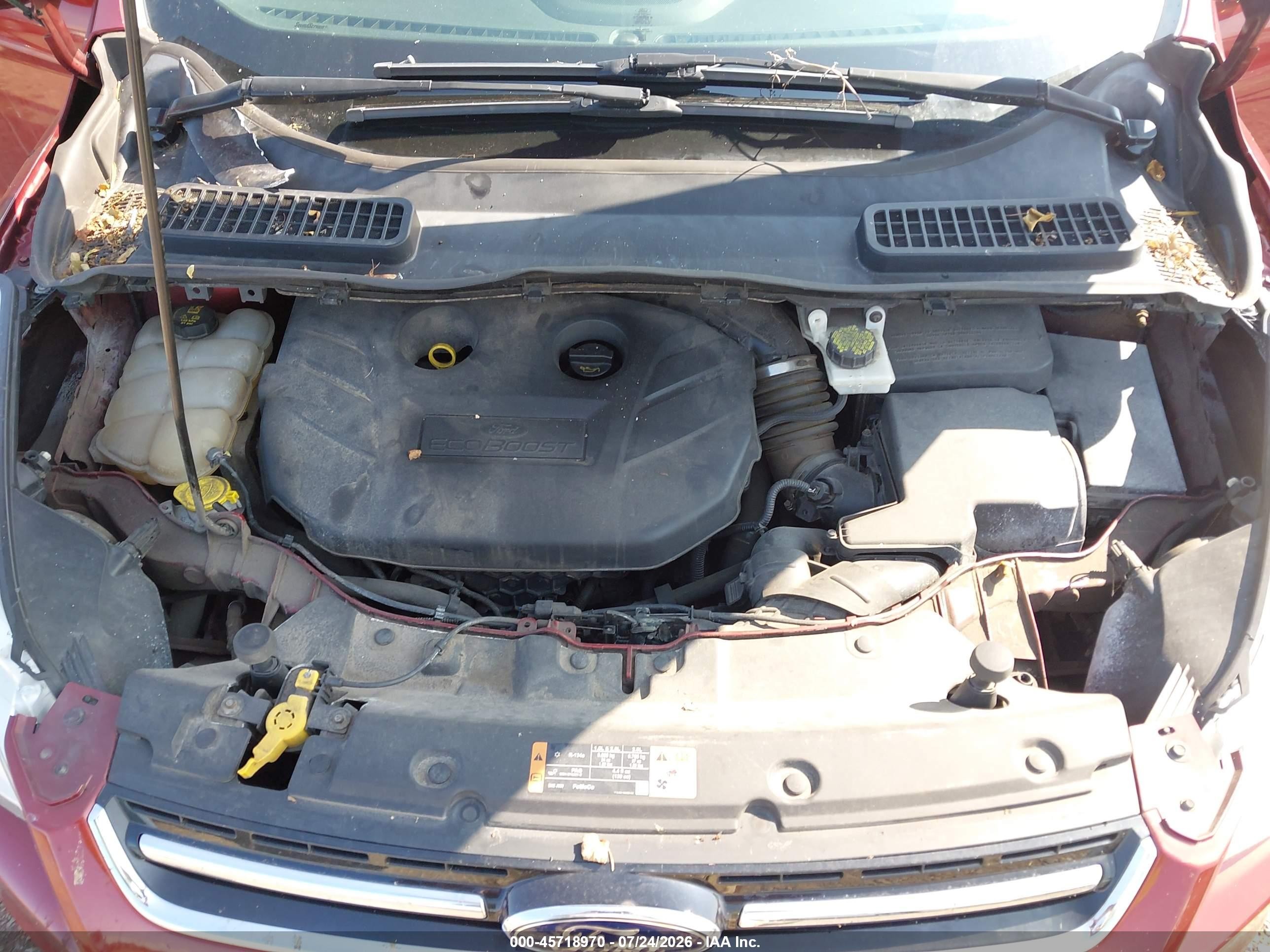 2014 Ford Escape Titanium Красный vin: 1FMCU9J95EUE09027