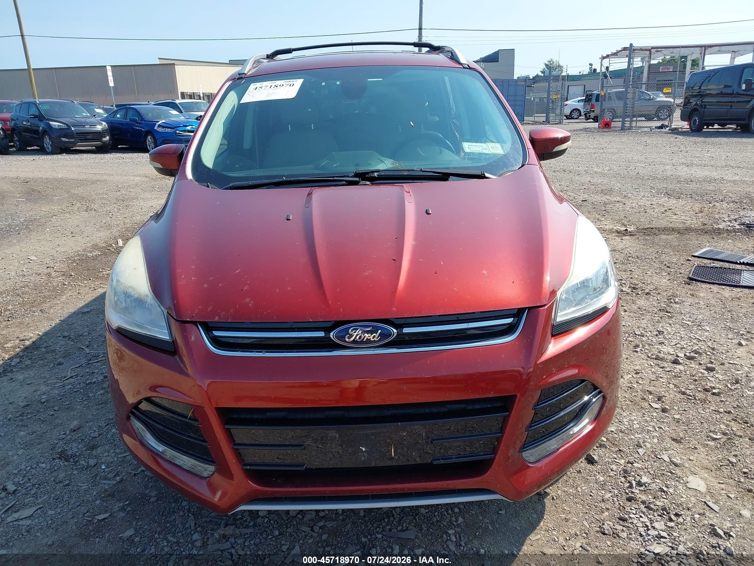 2014 Ford Escape Titanium Красный vin: 1FMCU9J95EUE09027