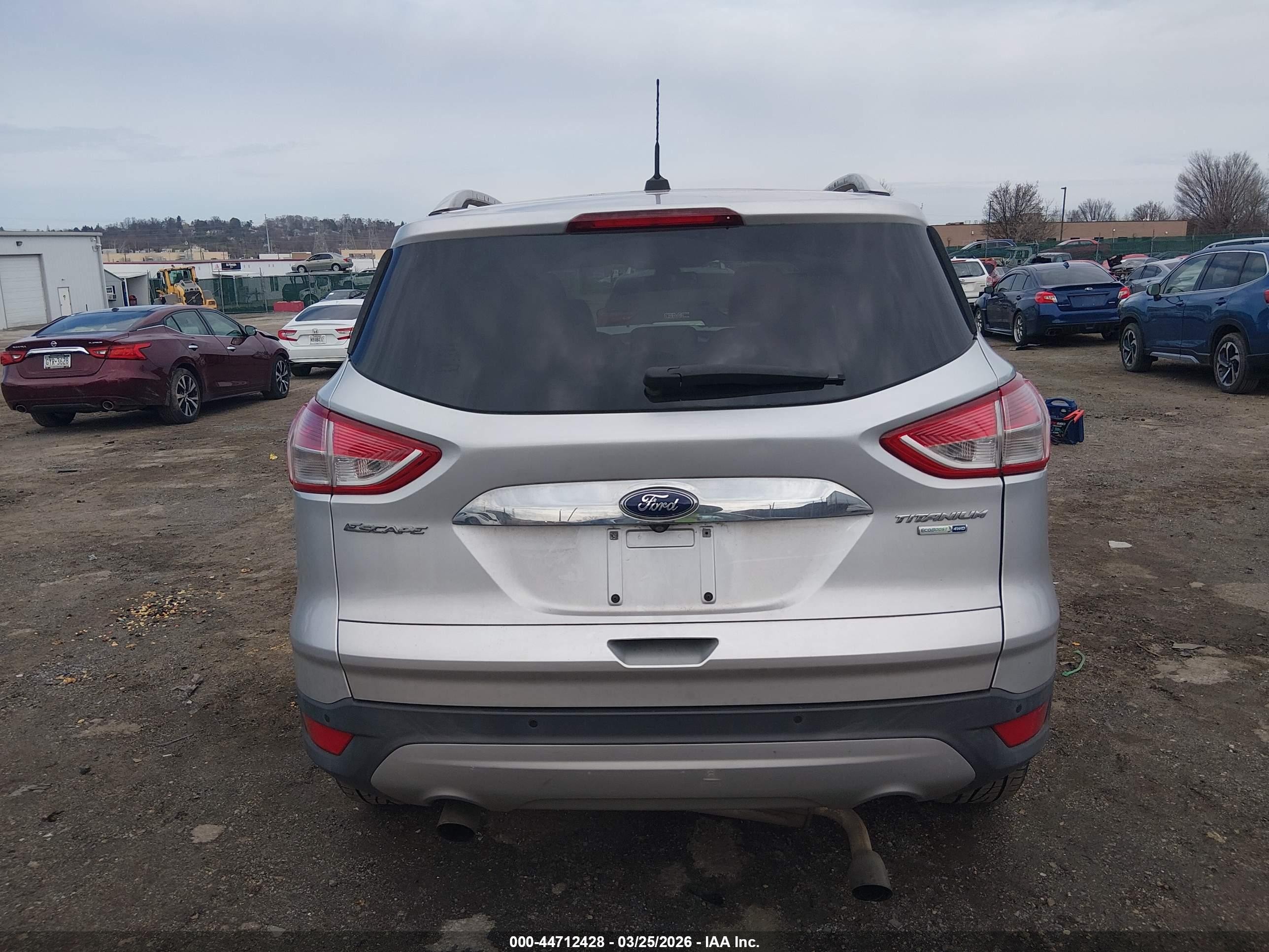 2014 Ford Escape Titanium Silver vin: 1FMCU9J95EUE19945