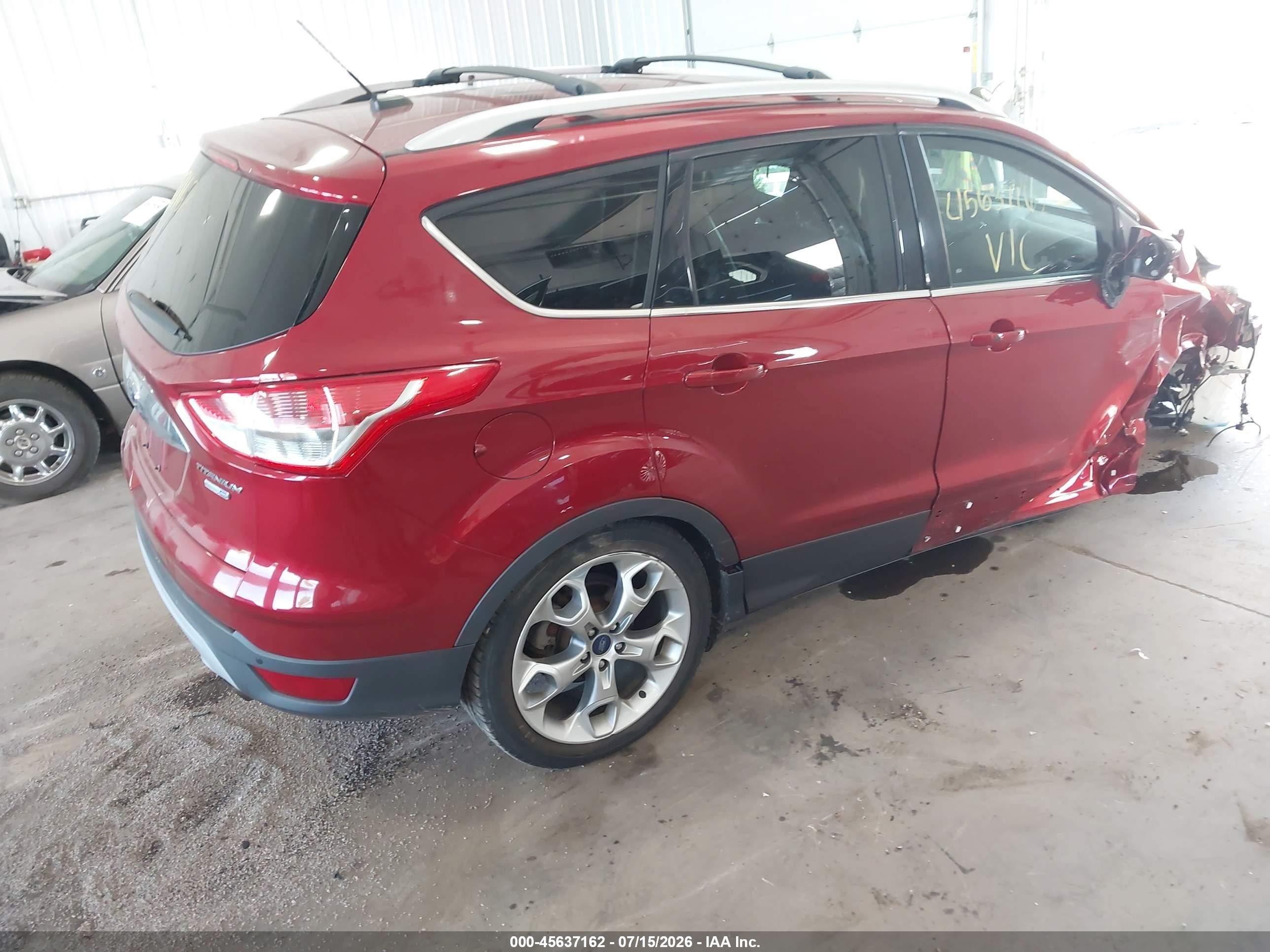 2015 Ford Escape Titanium Red vin: 1FMCU9J95FUA17960