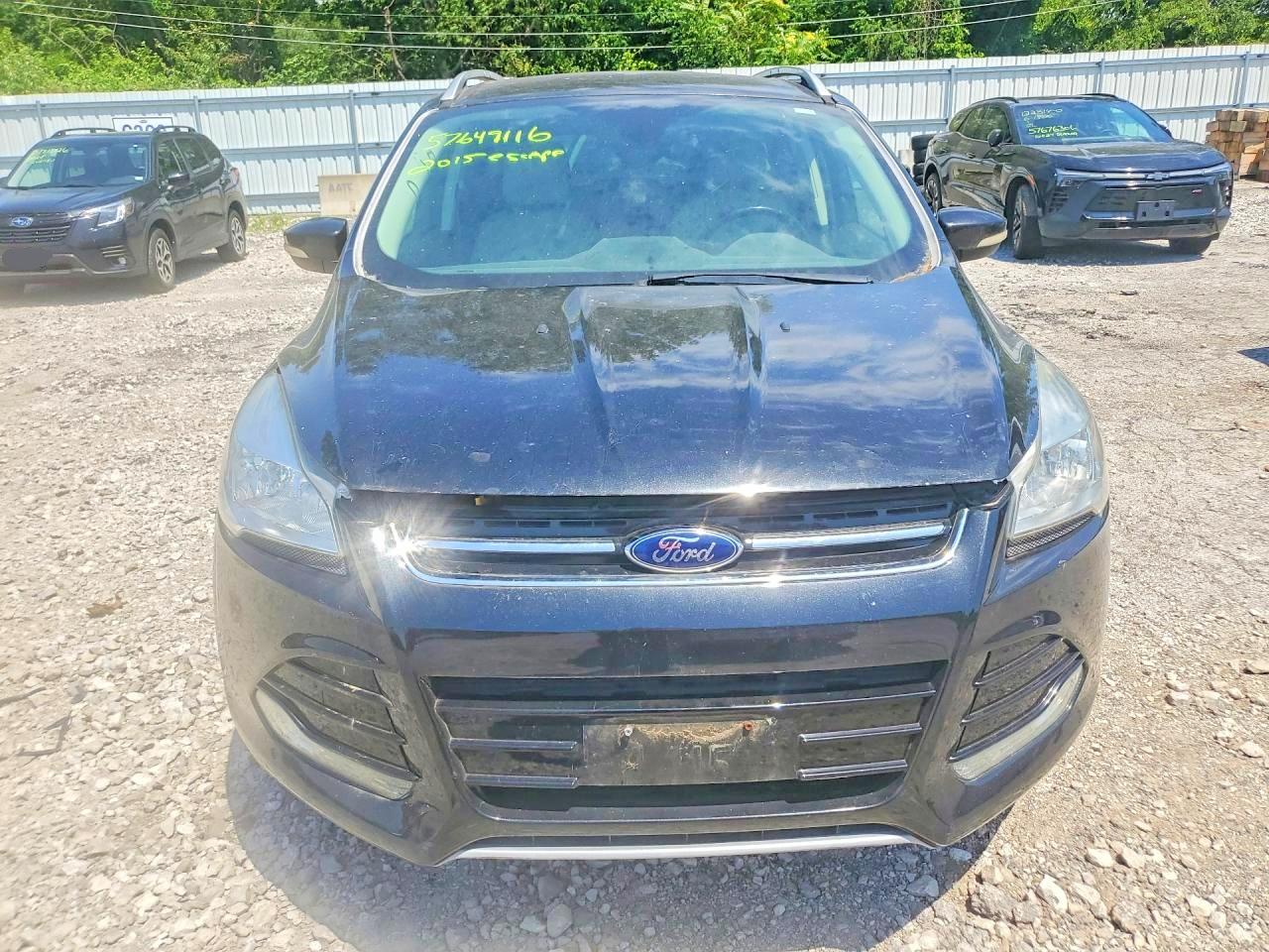 2015 Ford Escape Black vin: 1FMCU9J95FUA54314