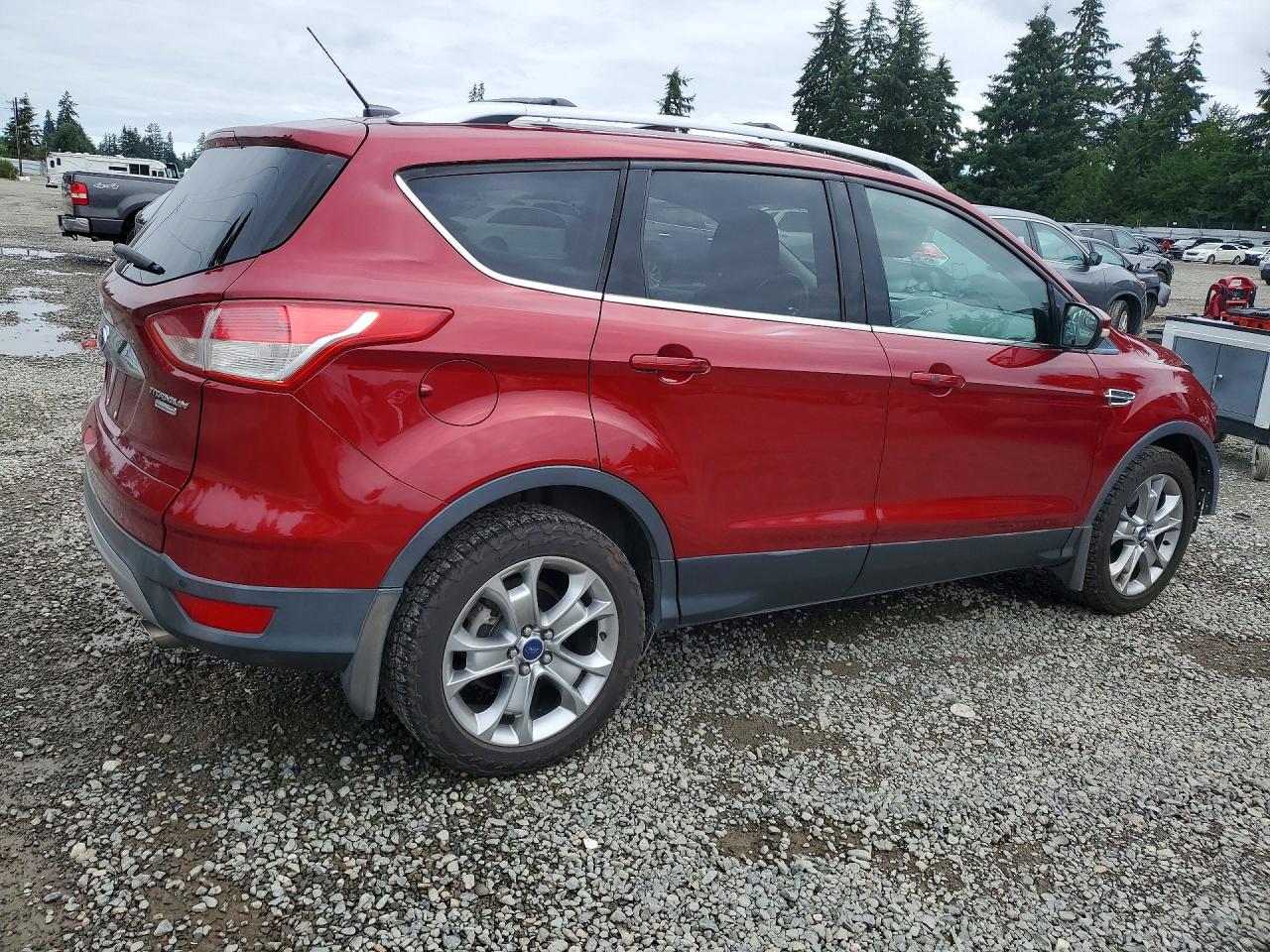 2015 Ford Escape Titanium Red vin: 1FMCU9J95FUA71906