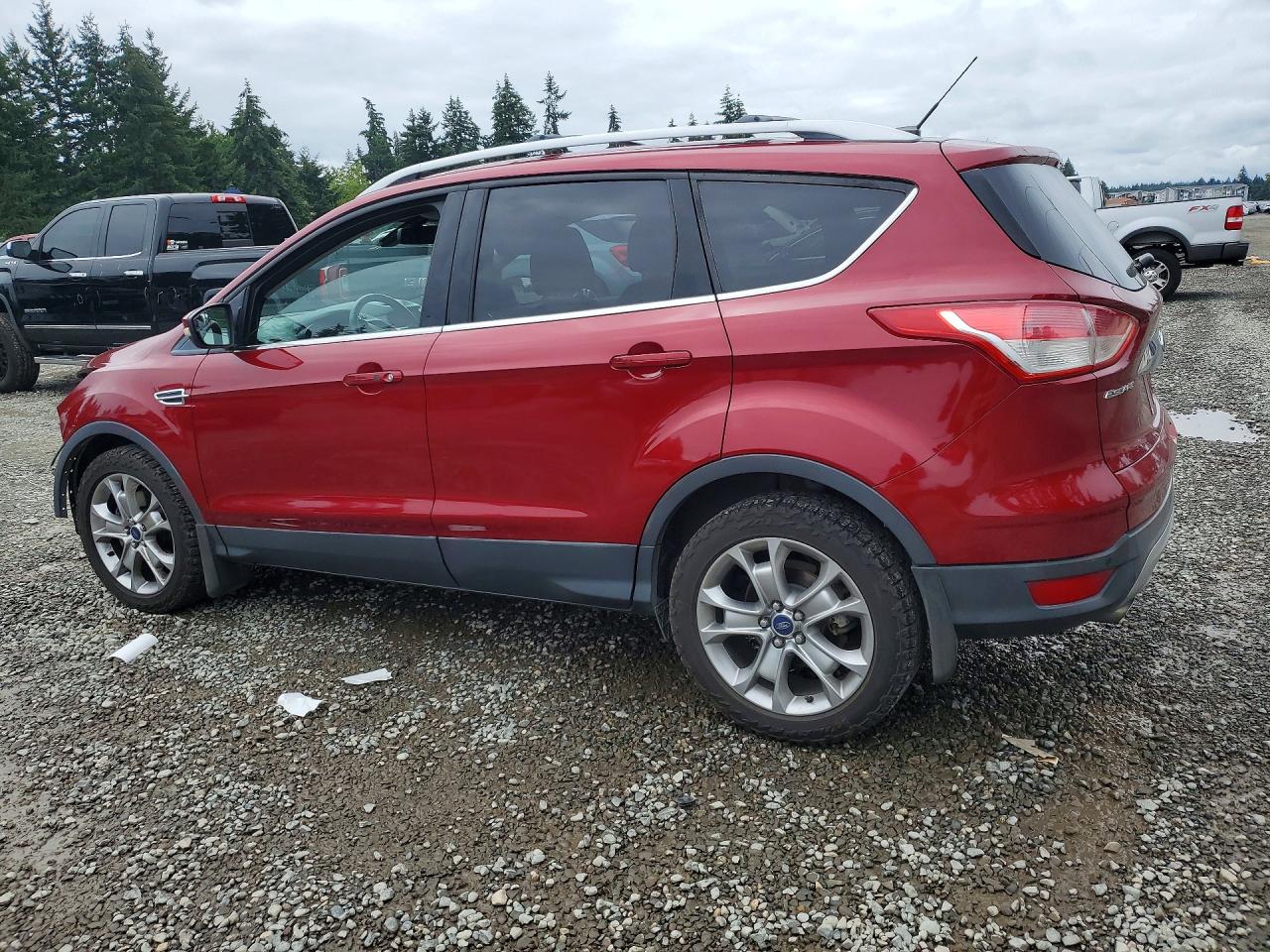 2015 Ford Escape Titanium Red vin: 1FMCU9J95FUA71906