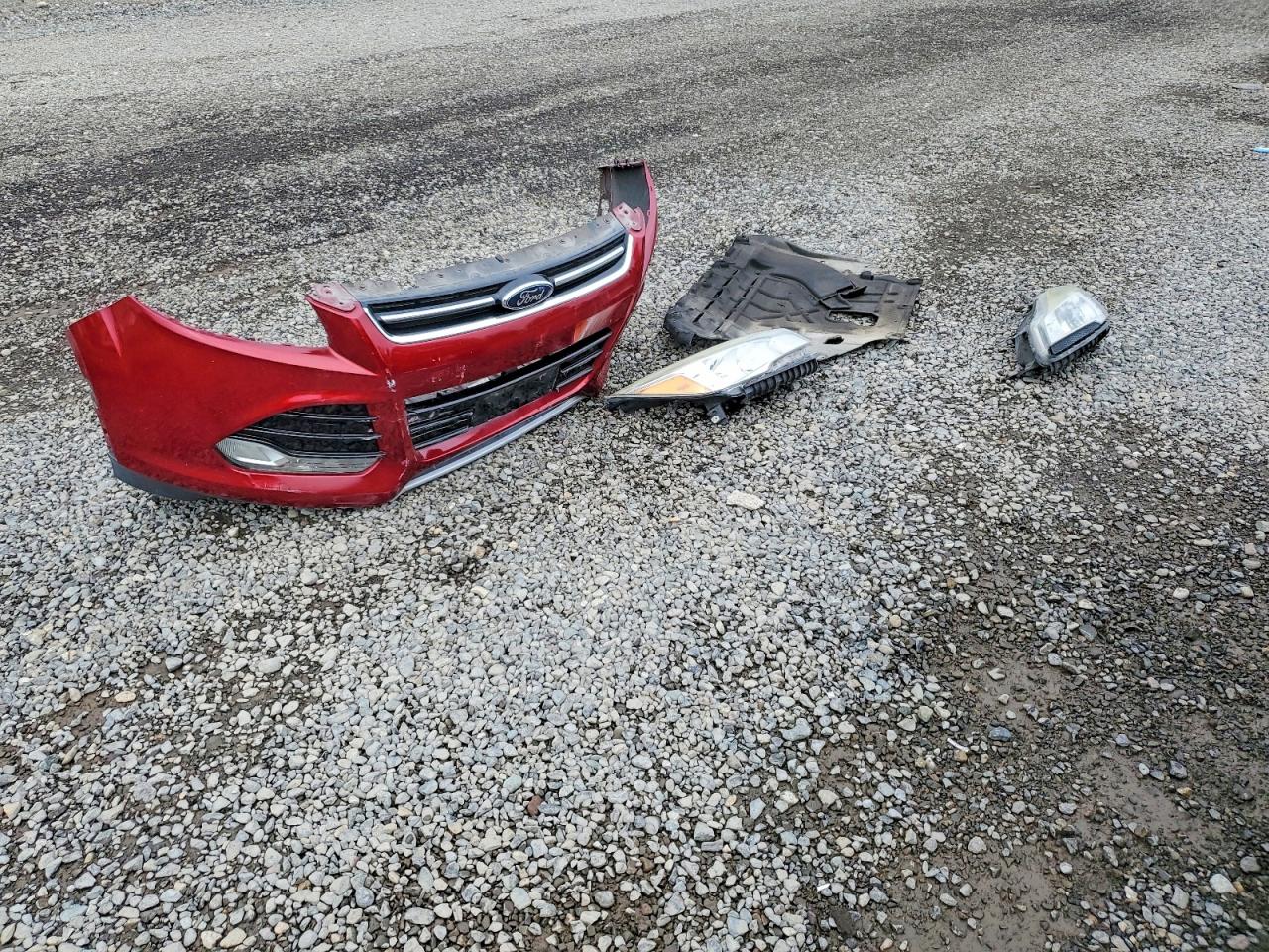 2015 Ford Escape Titanium Red vin: 1FMCU9J95FUA71906