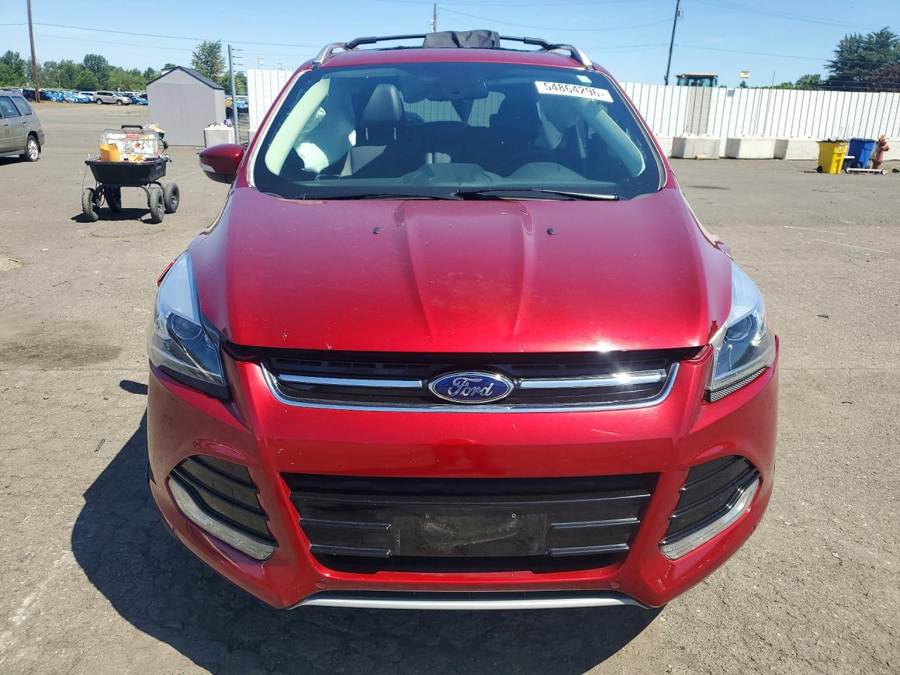 2015 Ford Escape Titanium Red vin: 1FMCU9J95FUA92755