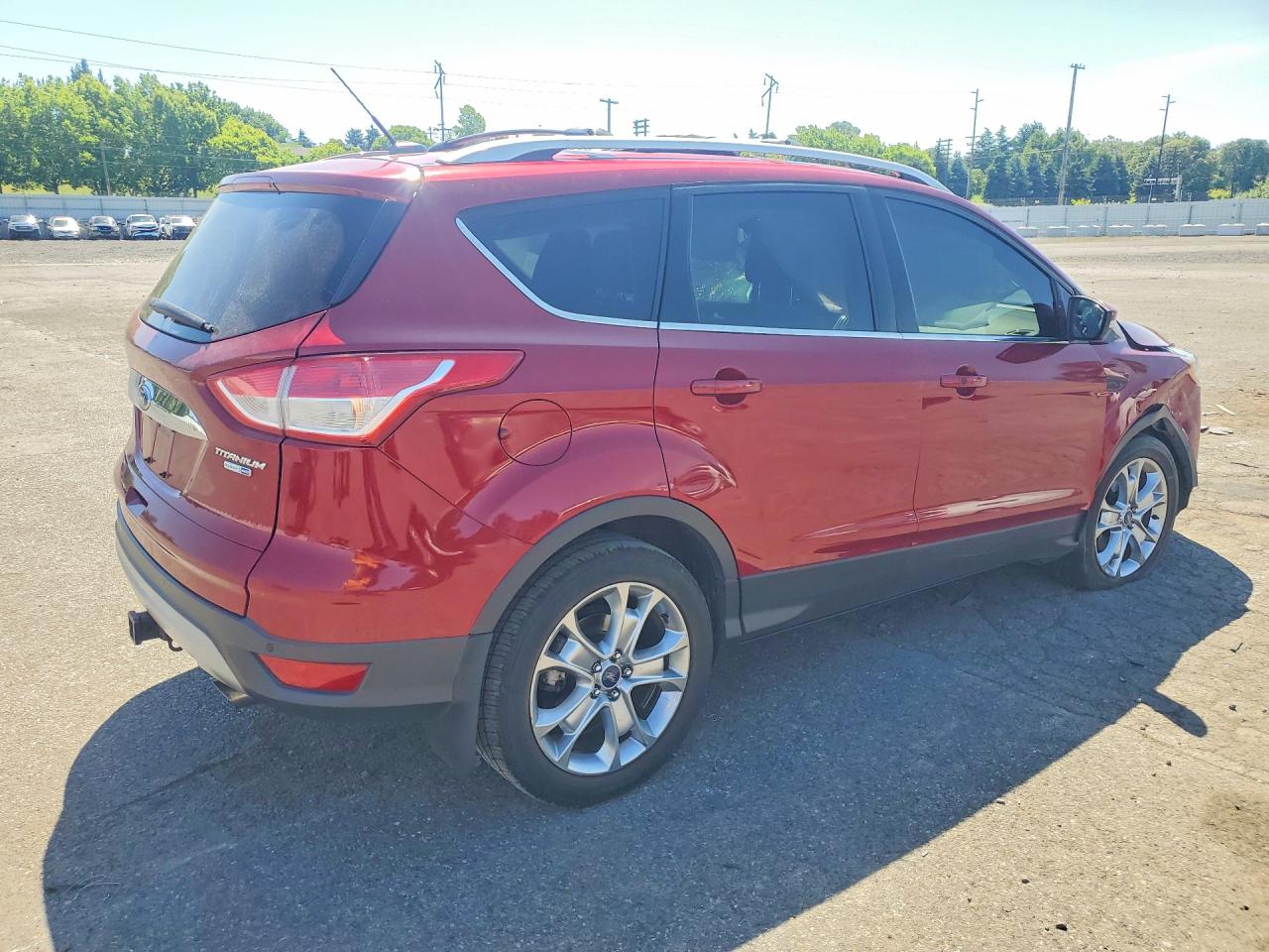 2015 Ford Escape Titanium Red vin: 1FMCU9J95FUA92755