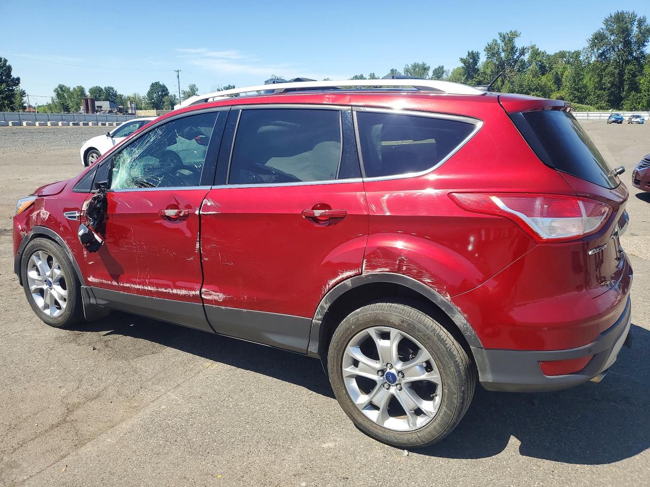 2015 Ford Escape Titanium Red vin: 1FMCU9J95FUA92755