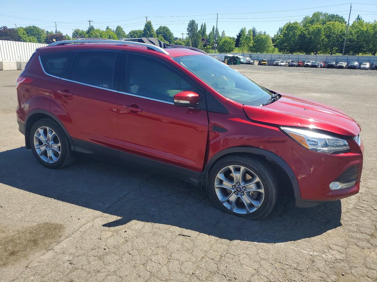 2015 Ford Escape Titanium Red vin: 1FMCU9J95FUA92755