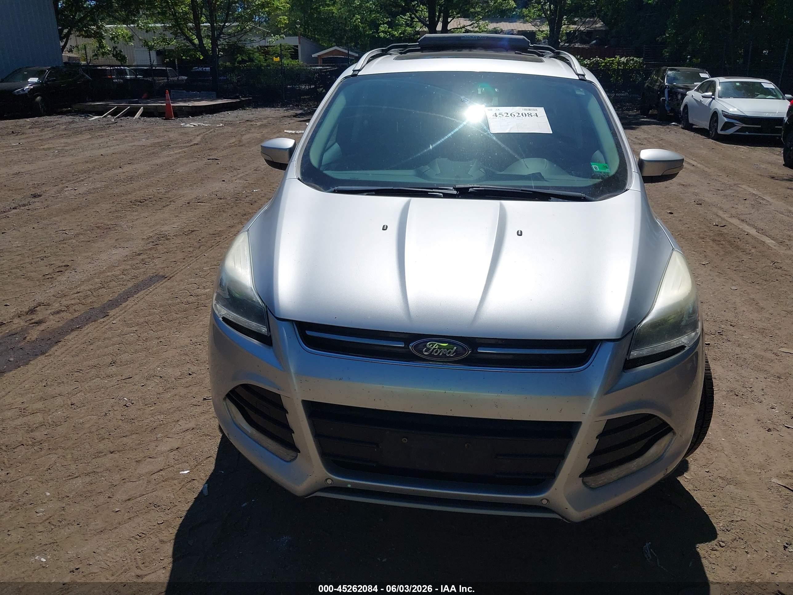 2015 Ford Escape Titanium Серебряный vin: 1FMCU9J95FUB28587