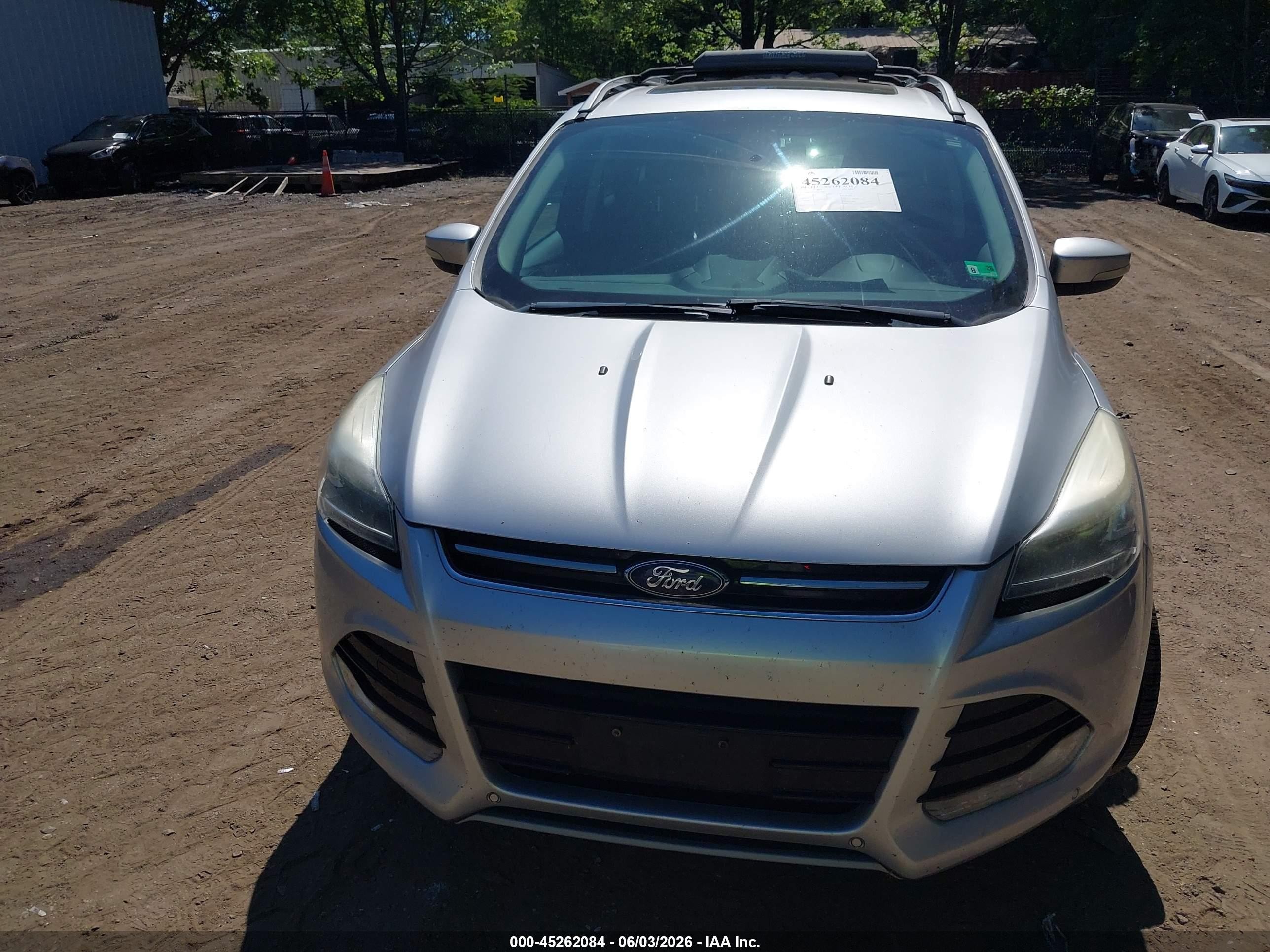 2015 Ford Escape Titanium Серебряный vin: 1FMCU9J95FUB28587