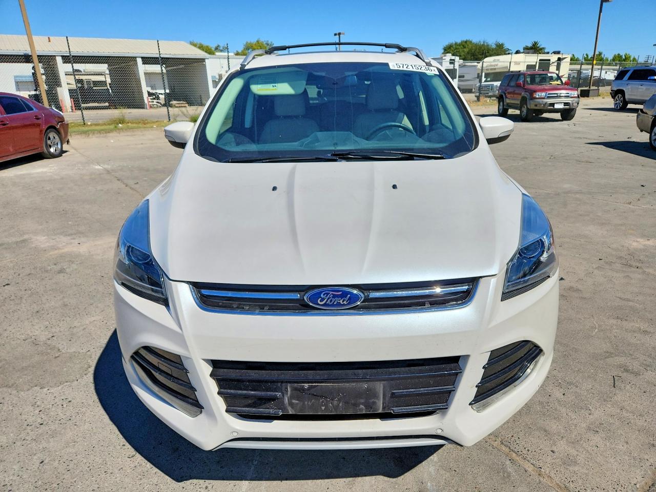2015 Ford Escape Titanium White vin: 1FMCU9J95FUB63582