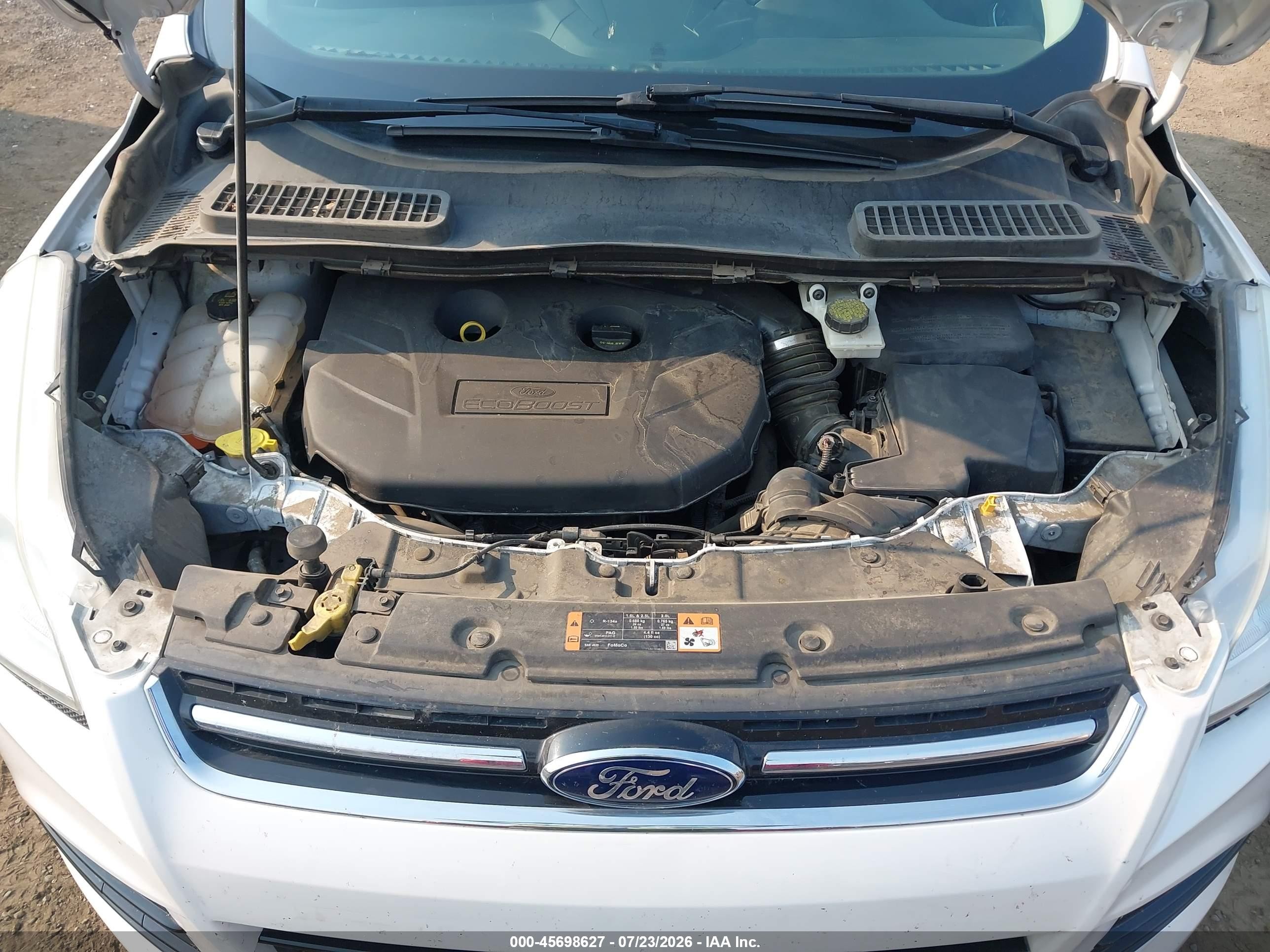 2015 Ford Escape Titanium White vin: 1FMCU9J95FUB63775