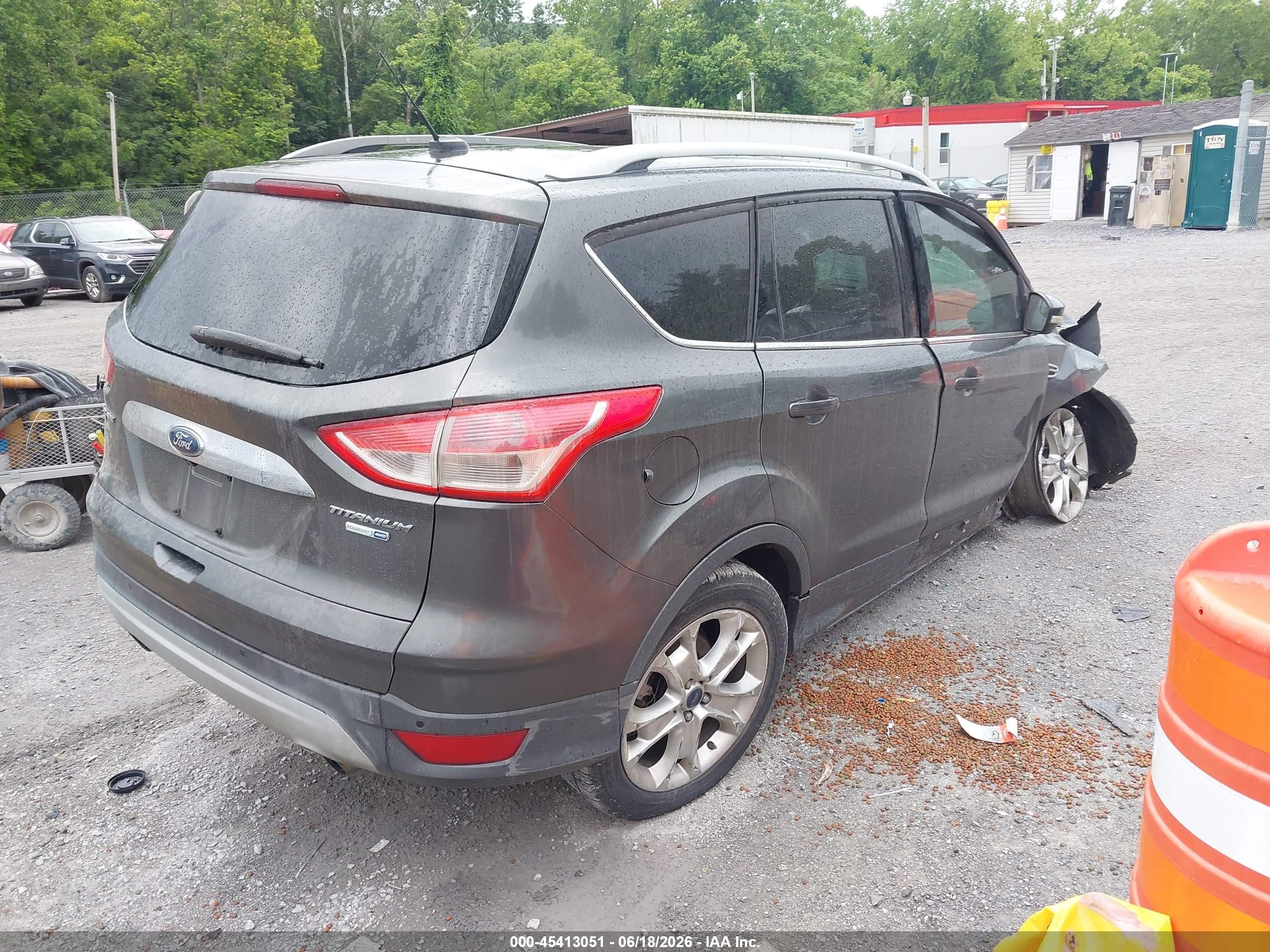 2015 Ford Escape Titanium Gray vin: 1FMCU9J95FUC82457