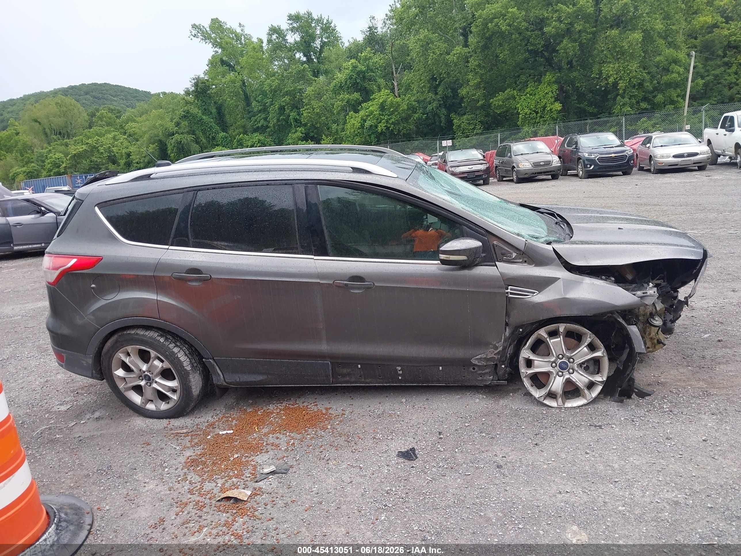 2015 Ford Escape Titanium Gray vin: 1FMCU9J95FUC82457