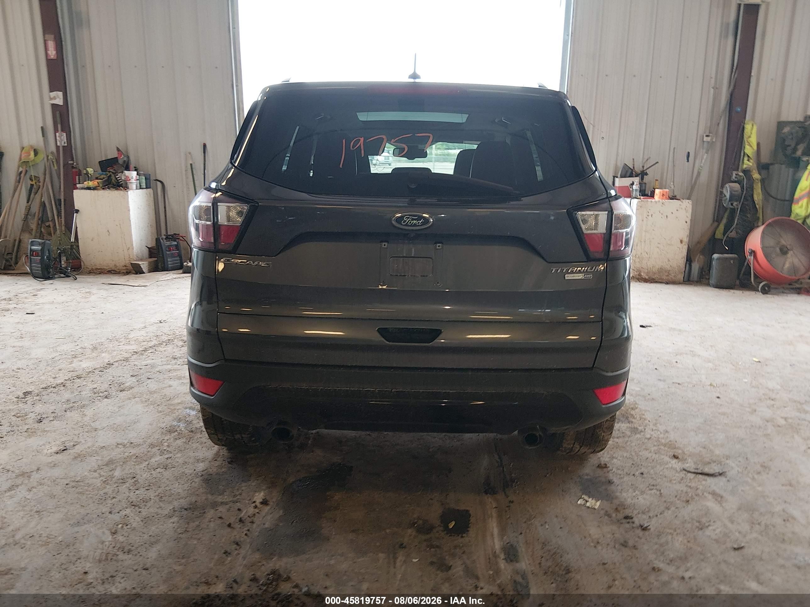 2017 Ford Escape Titanium Gray vin: 1FMCU9J95HUE70477