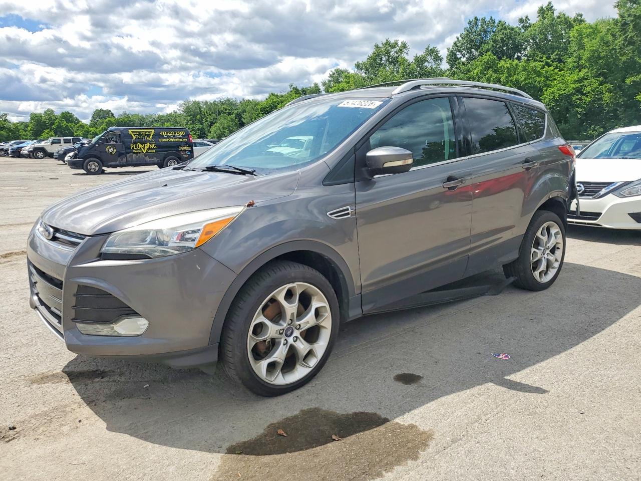 2013 Ford Escape Titanium Gray vin: 1FMCU9J96DUB44603