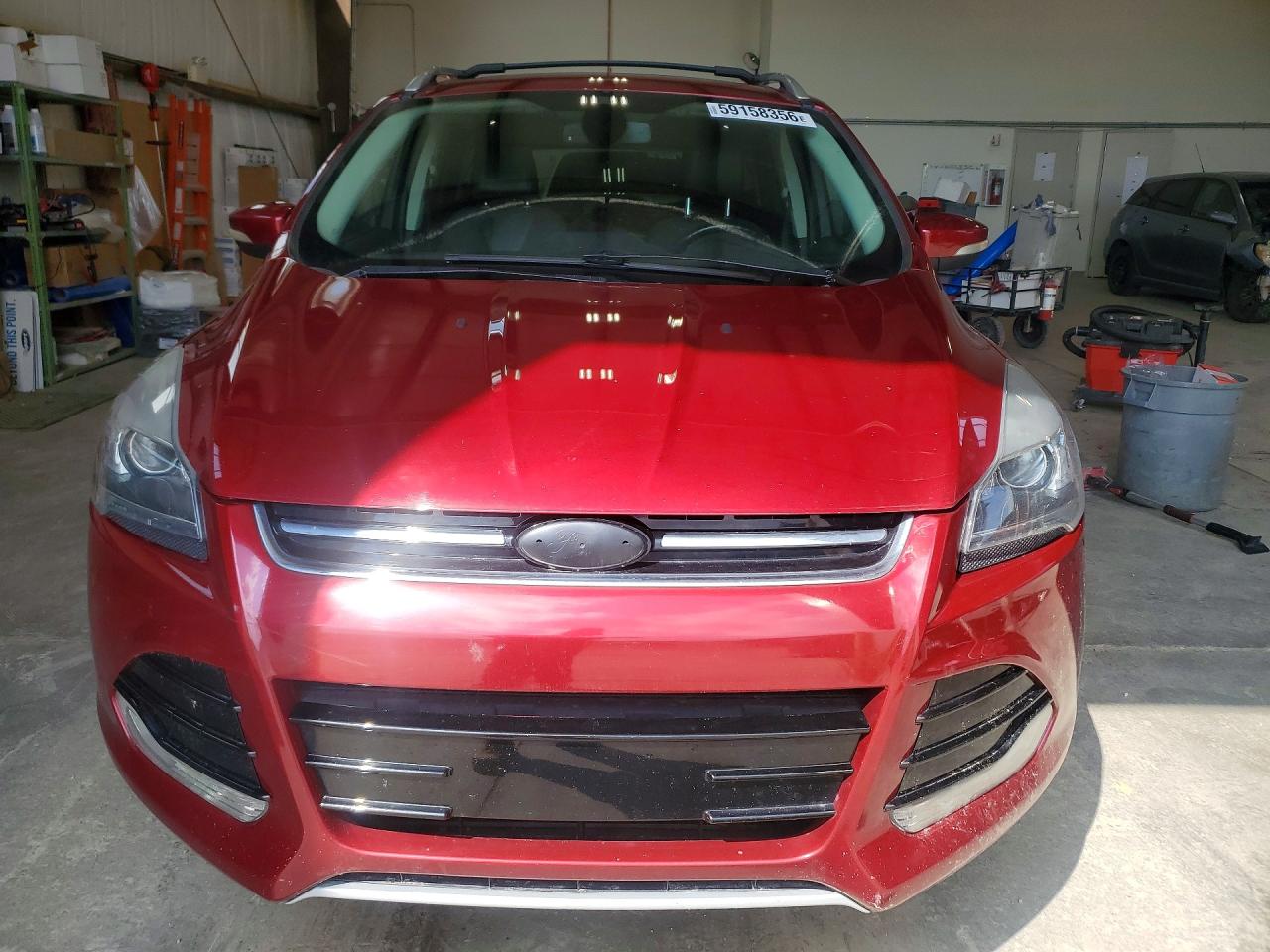 2013 Ford Escape Titanium Red vin: 1FMCU9J96DUC89415