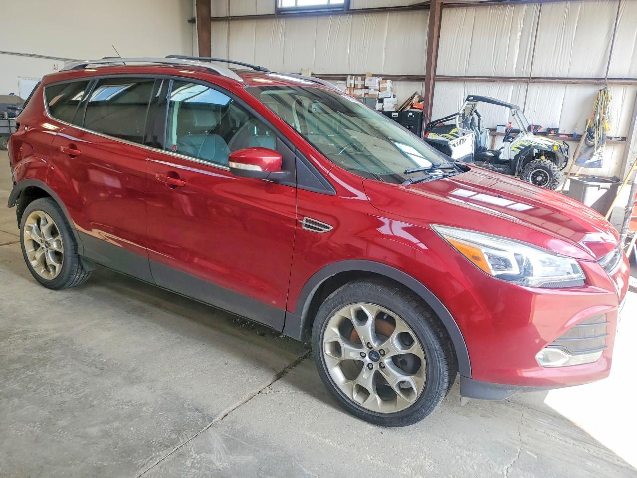 2013 Ford Escape Titanium Red vin: 1FMCU9J96DUC89415